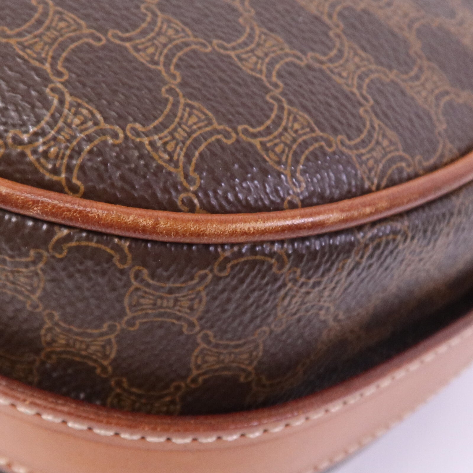 CELINE 塗層帆布Vintage Madama金扣肩背袋