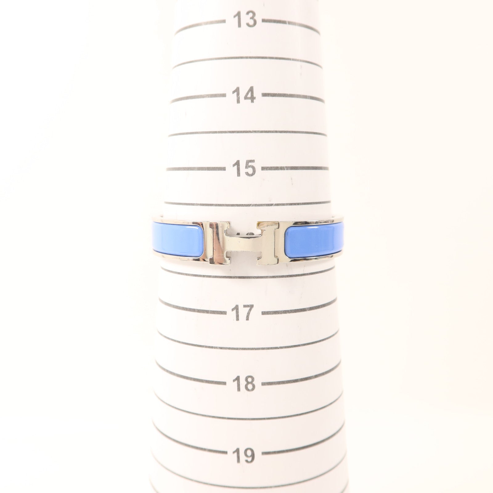 HERMES 金屬Clic H銀扣手鐲
