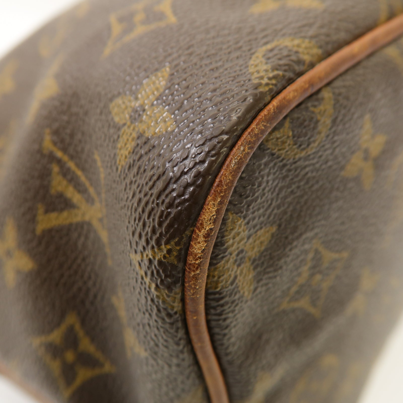 LOUIS VUITTON Monogram Palermo PM金扣手挽肩背兩用袋棕色