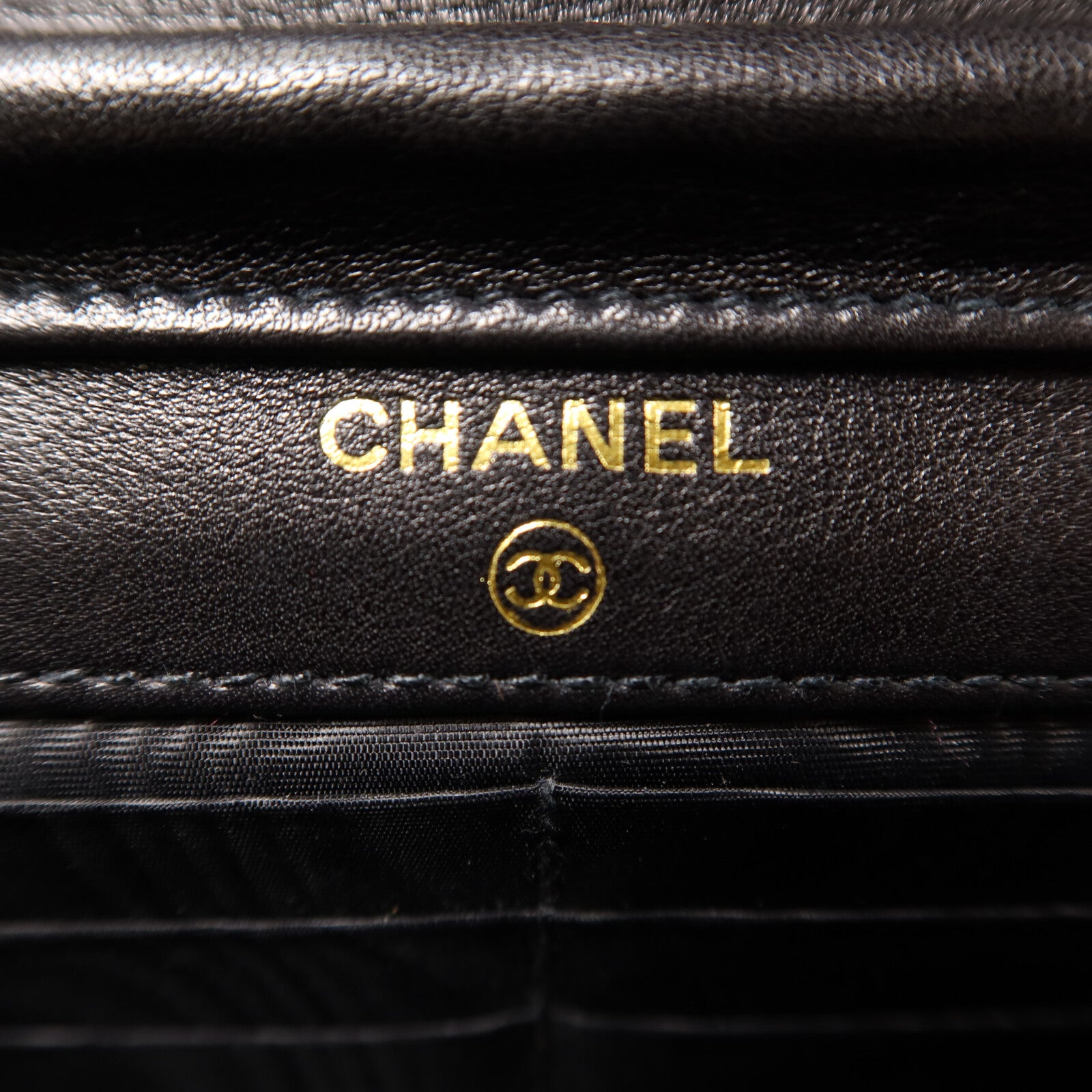 CHANEL 羊皮皮革Vintage Wallet On Chain鏈帶肩背袋