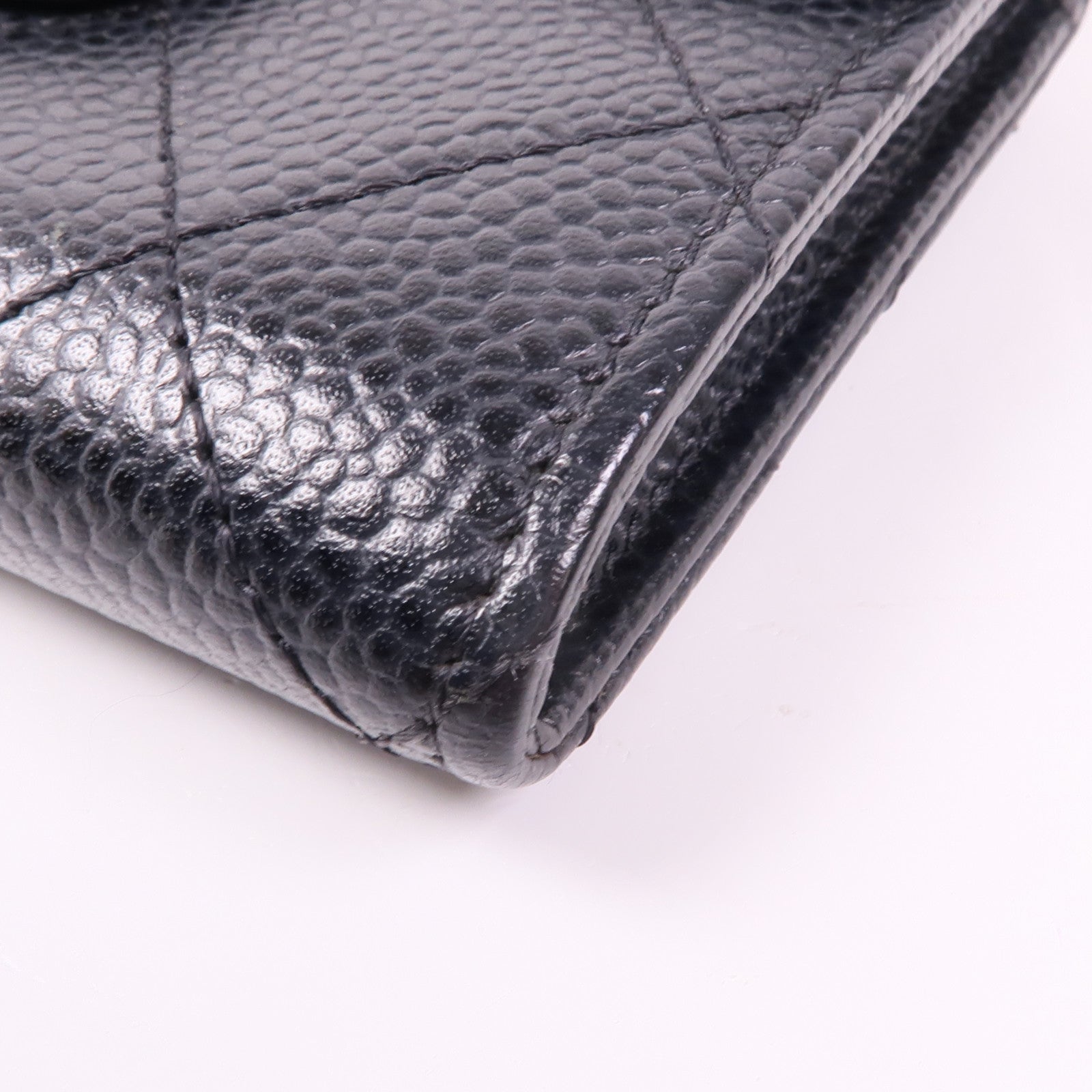 CHANEL 牛皮皮革Coin/Card Case金扣卡片套/鎖匙包