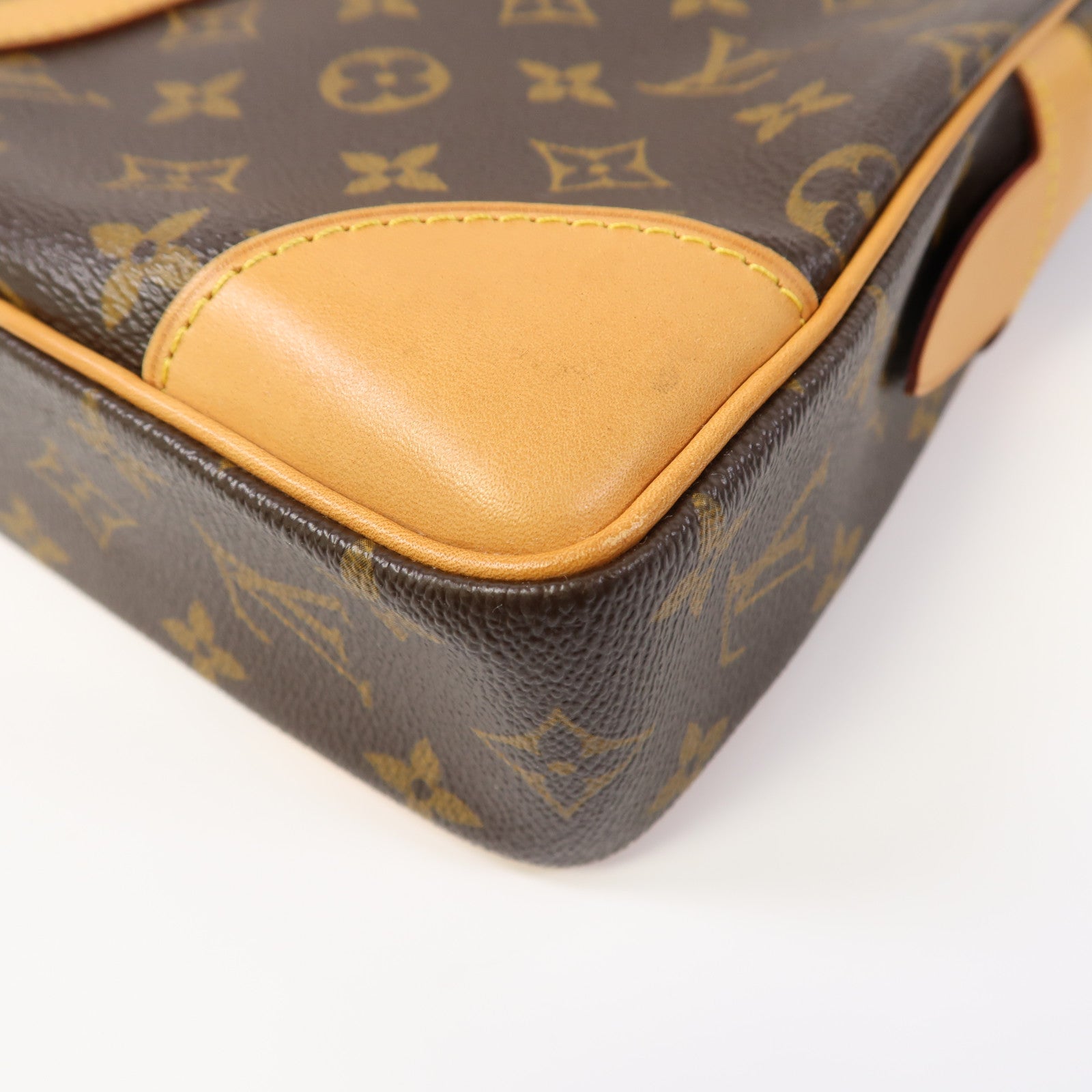 LOUIS VUITTON Monogram Porte-Documents Voyage PM金扣公事包啡色