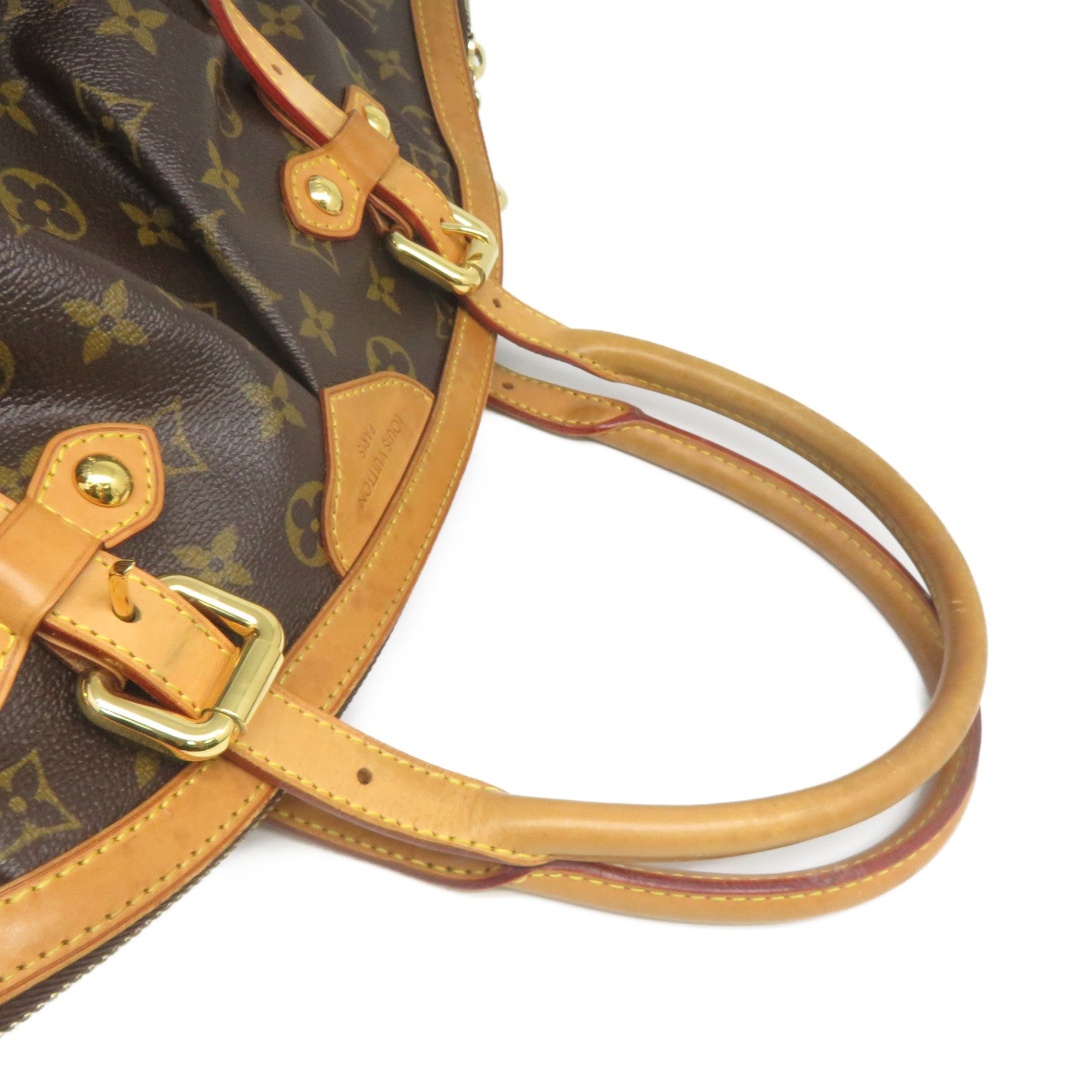 LOUIS VUITTON 【清倉大減價】Monogram Tivoli GM金扣肩背袋啡色