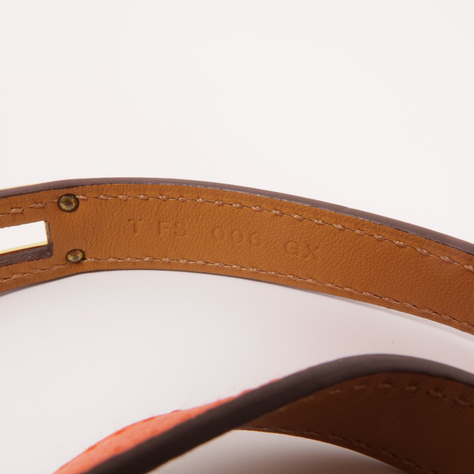 HERMES Veau Epsom皮革Double Tour金扣手鏈