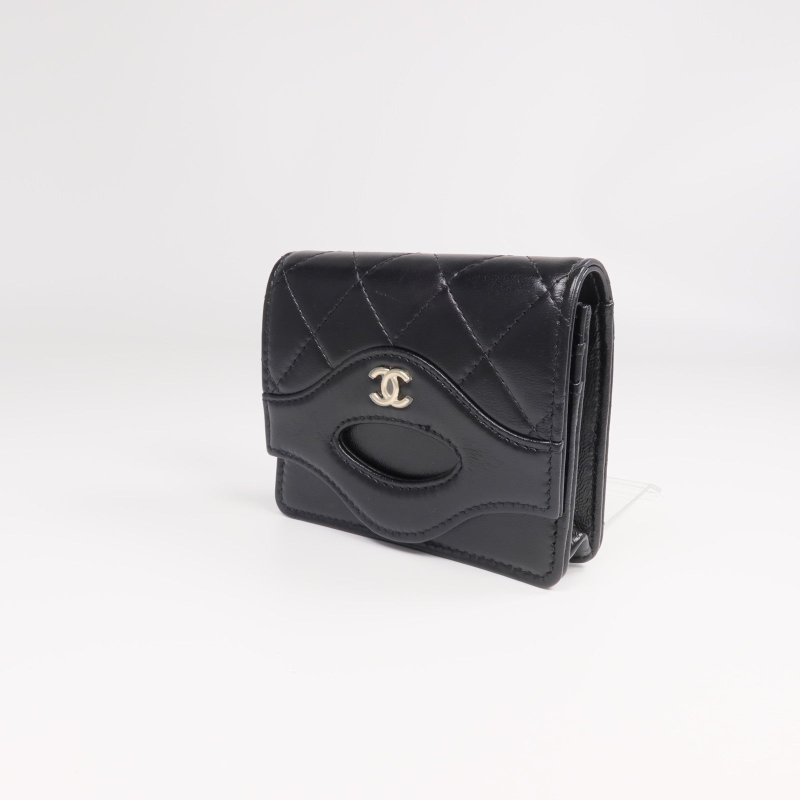 CHANEL 羊皮皮革31 Card Case銀扣卡片套