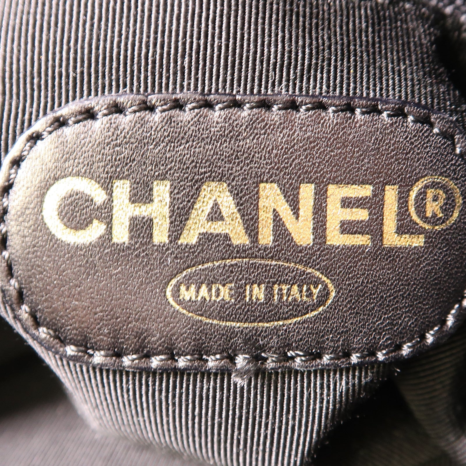 CHANEL 羊皮皮革Backpack銀扣背包