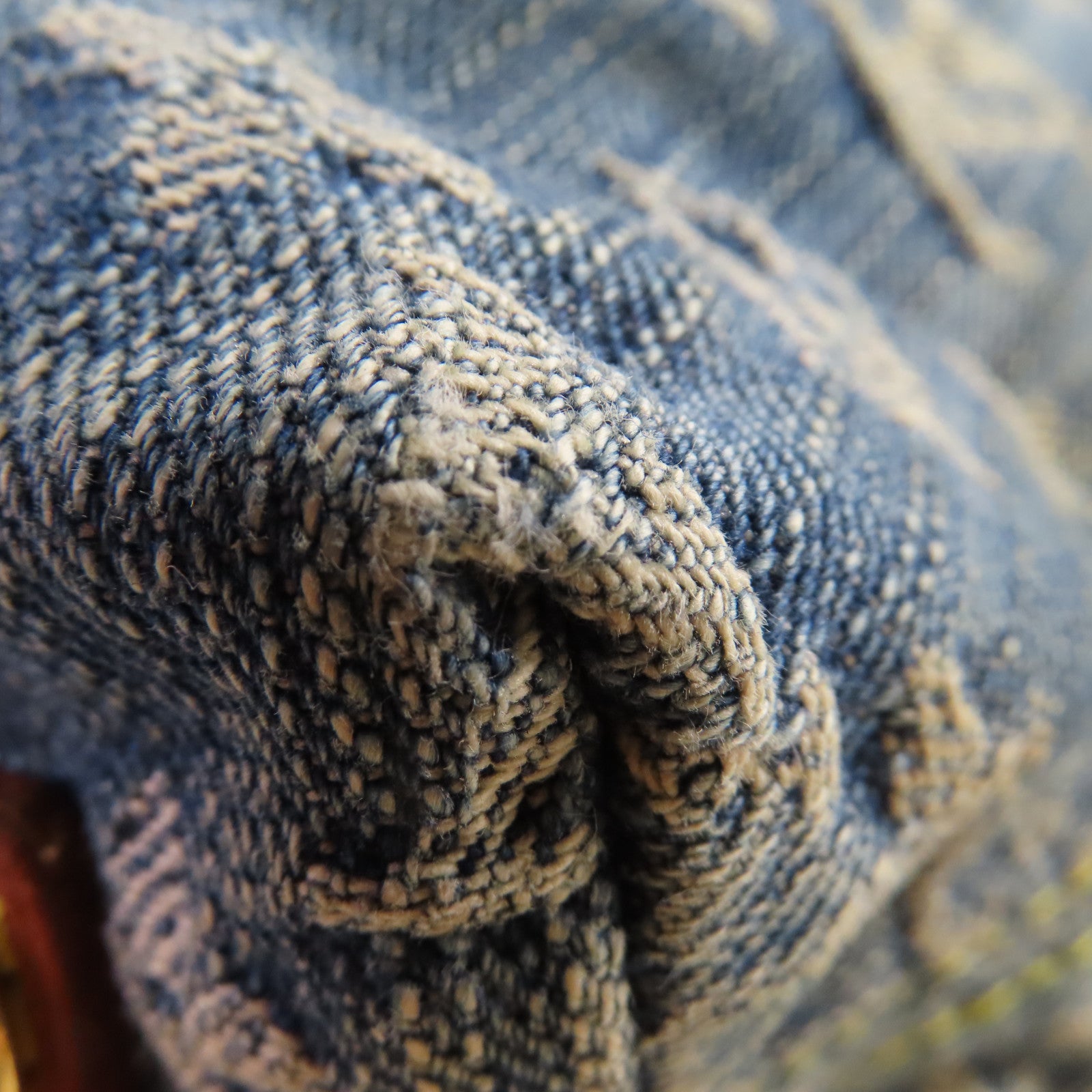 LOUIS VUITTON Monogram Denim Baggy PM Shoulder Bag金扣肩背袋藍色