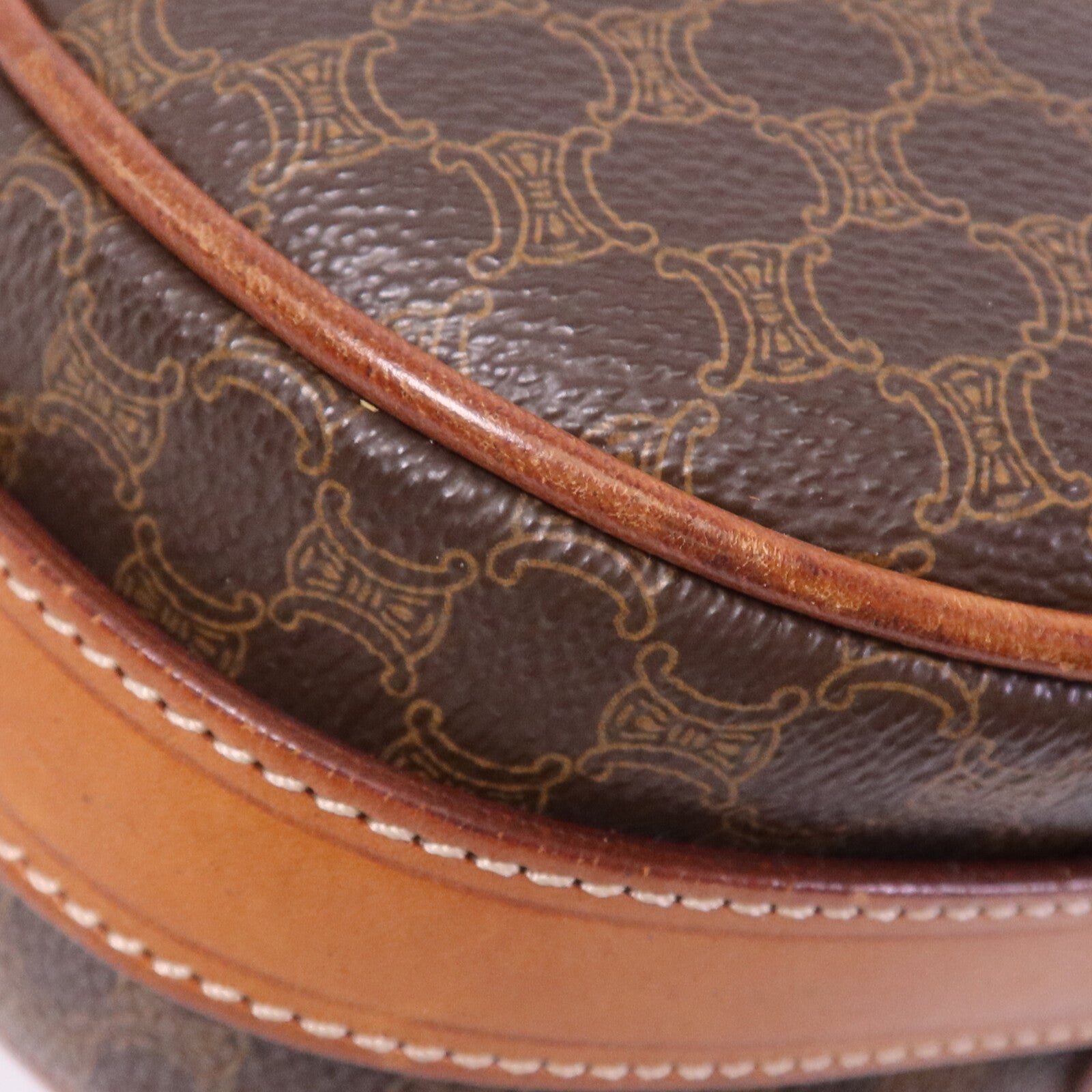 CELINE 塗層帆布Vintage Madama金扣肩背袋