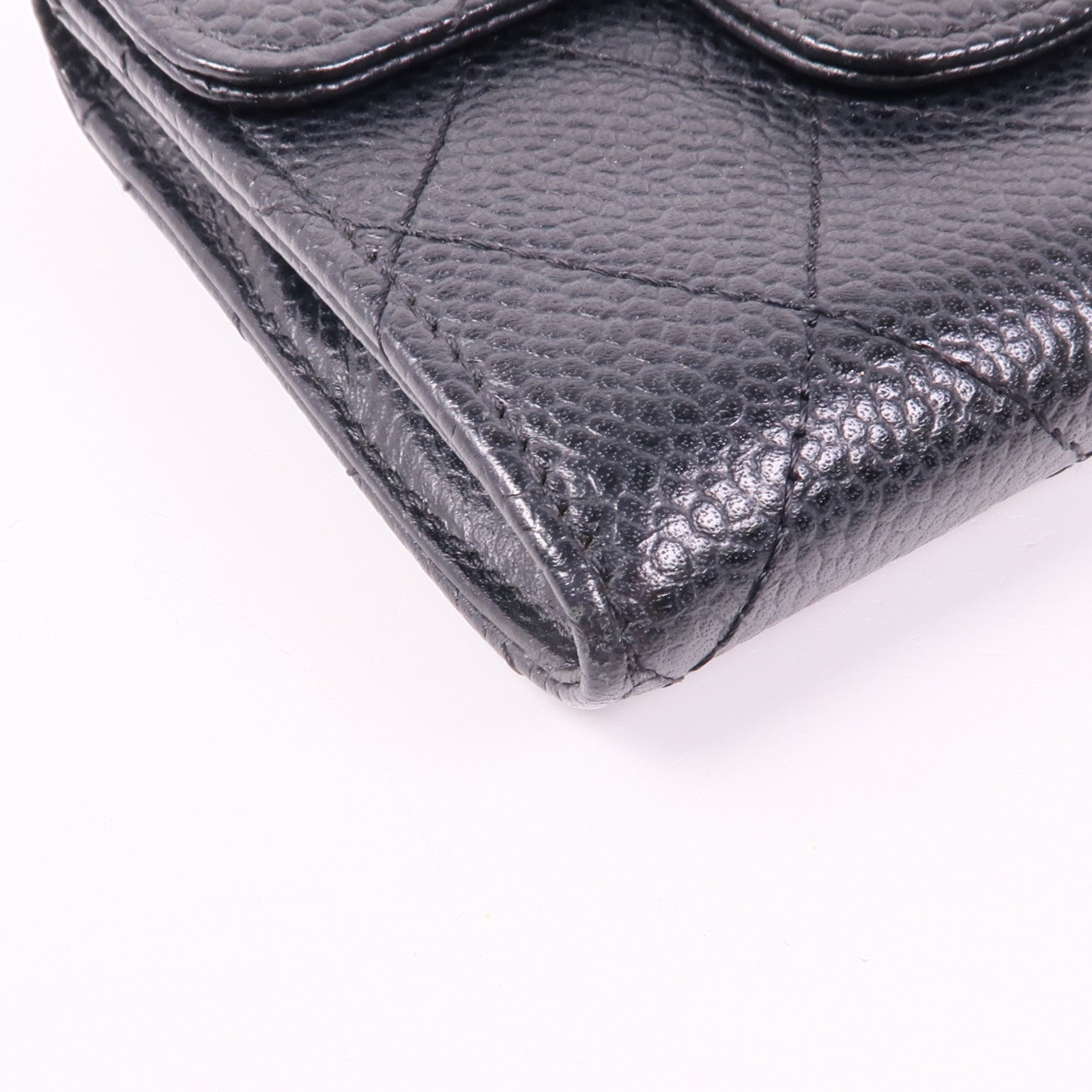 CHANEL 牛皮皮革Coin/Card Case金扣卡片套/鎖匙包