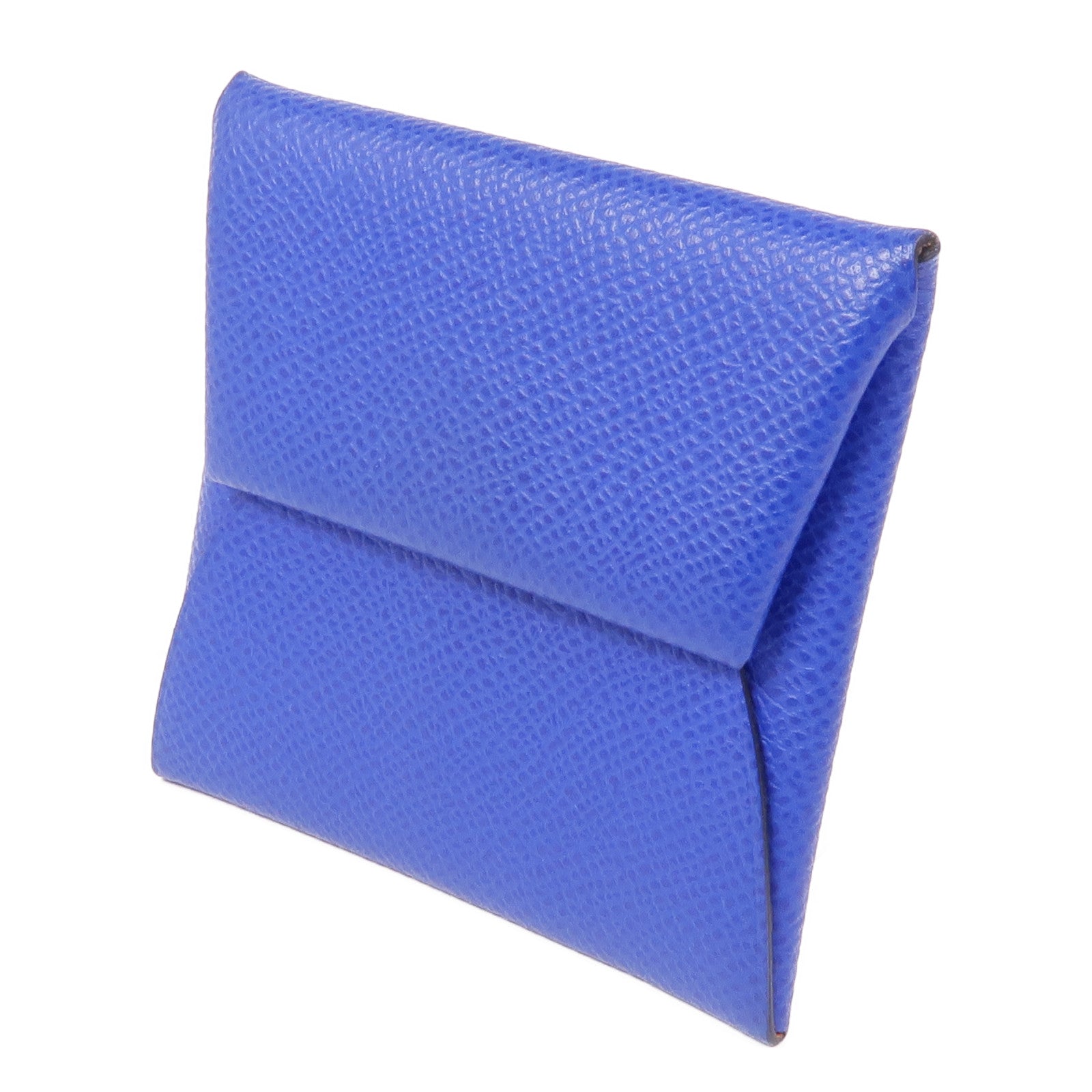 HERMES Epsom皮革Bastia銀扣零錢包