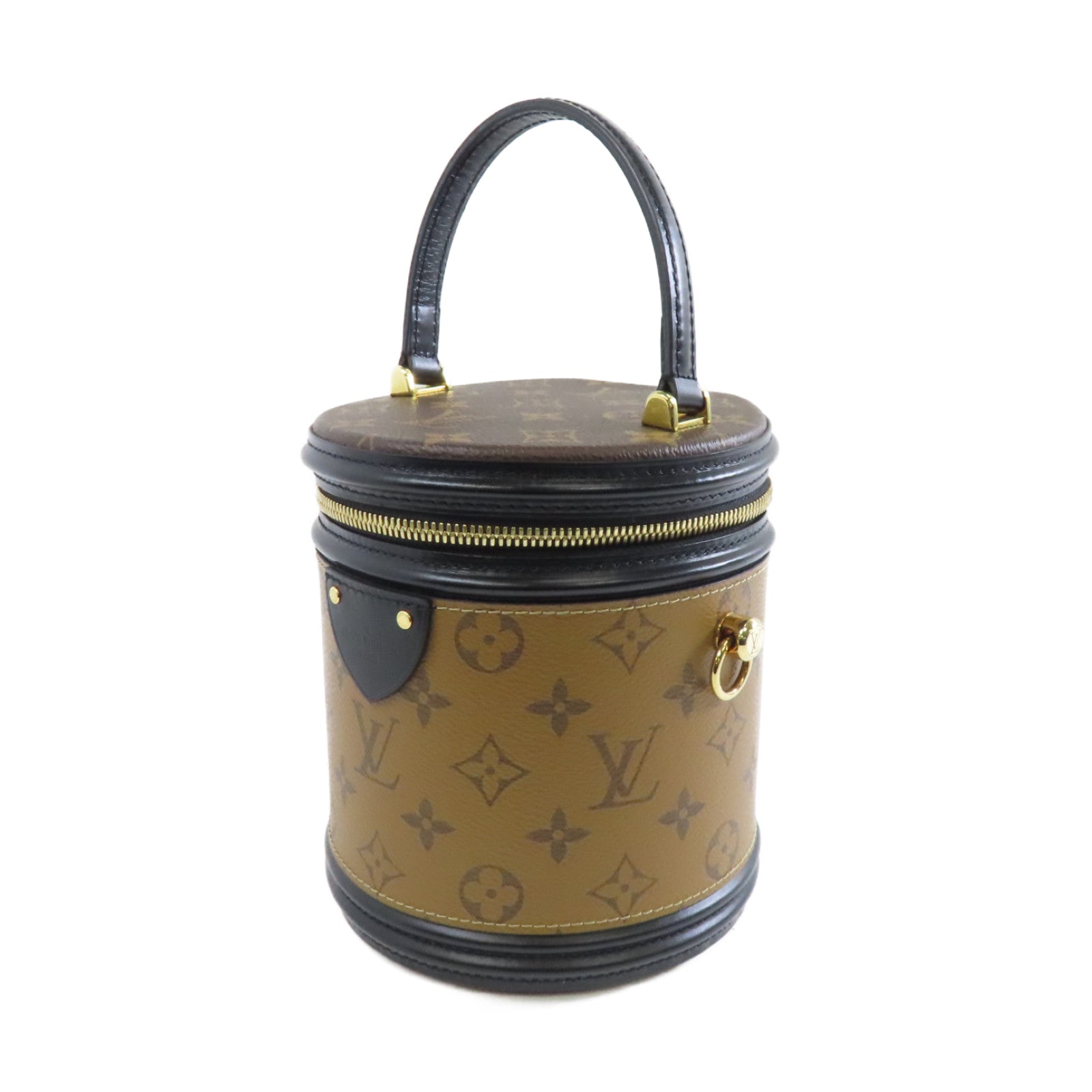 LOUIS VUITTON 【激減優惠】Monogram Reverse Cannes金扣手挽肩背兩用袋啡色