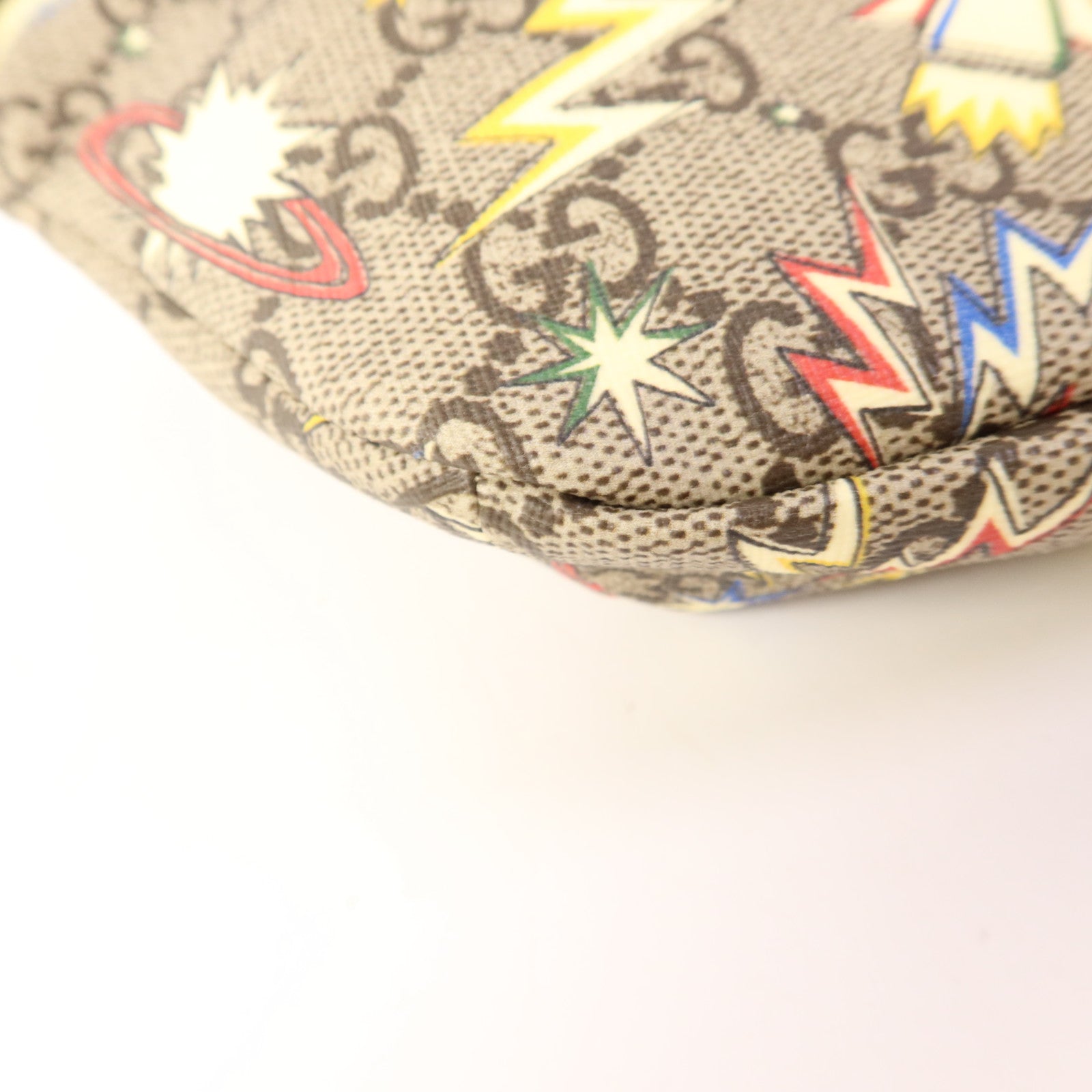 GUCCI 塗層帆布Waist/Body Bag銀扣腰包