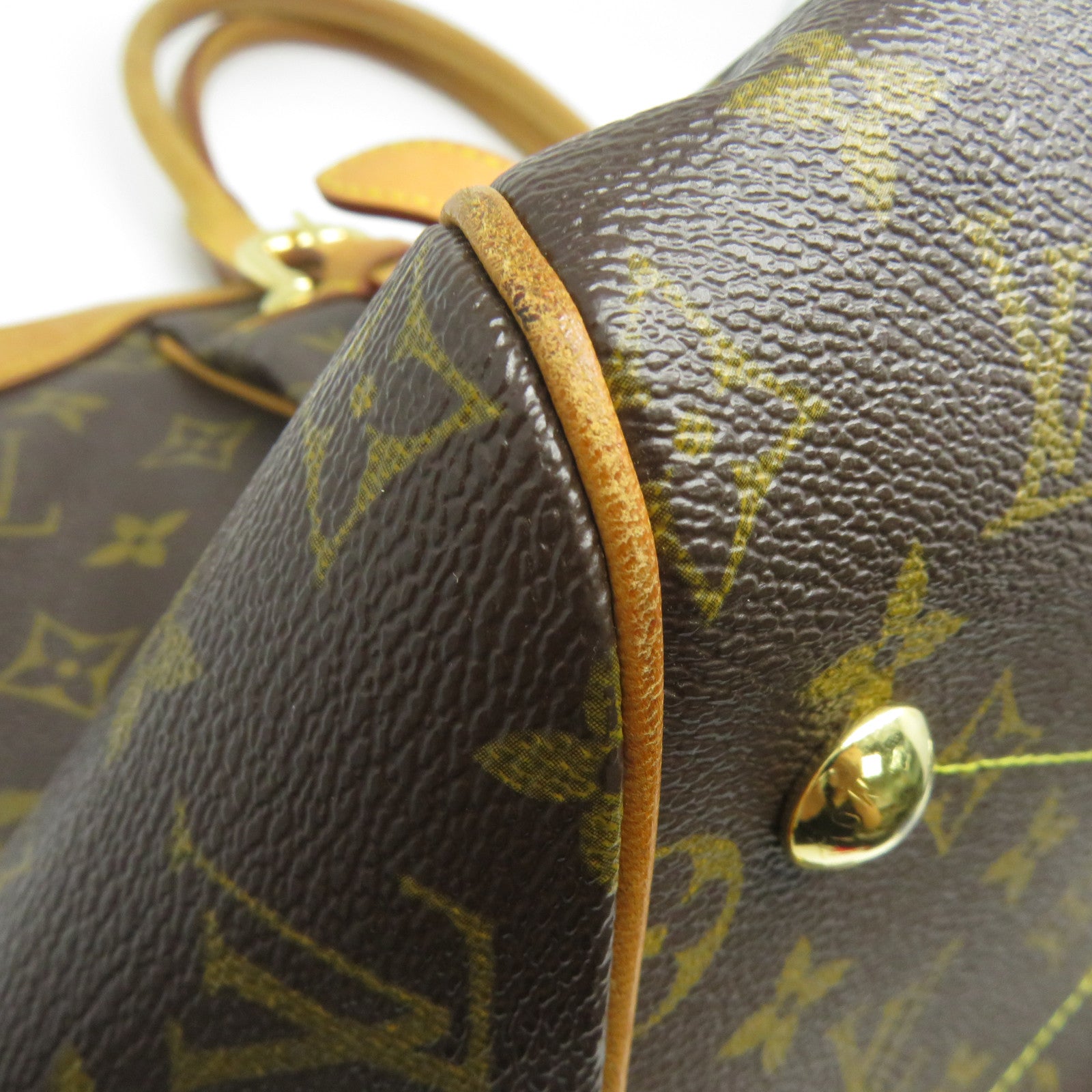 LOUIS VUITTON 【清倉大減價】Monogram Tivoli GM金扣肩背袋啡色