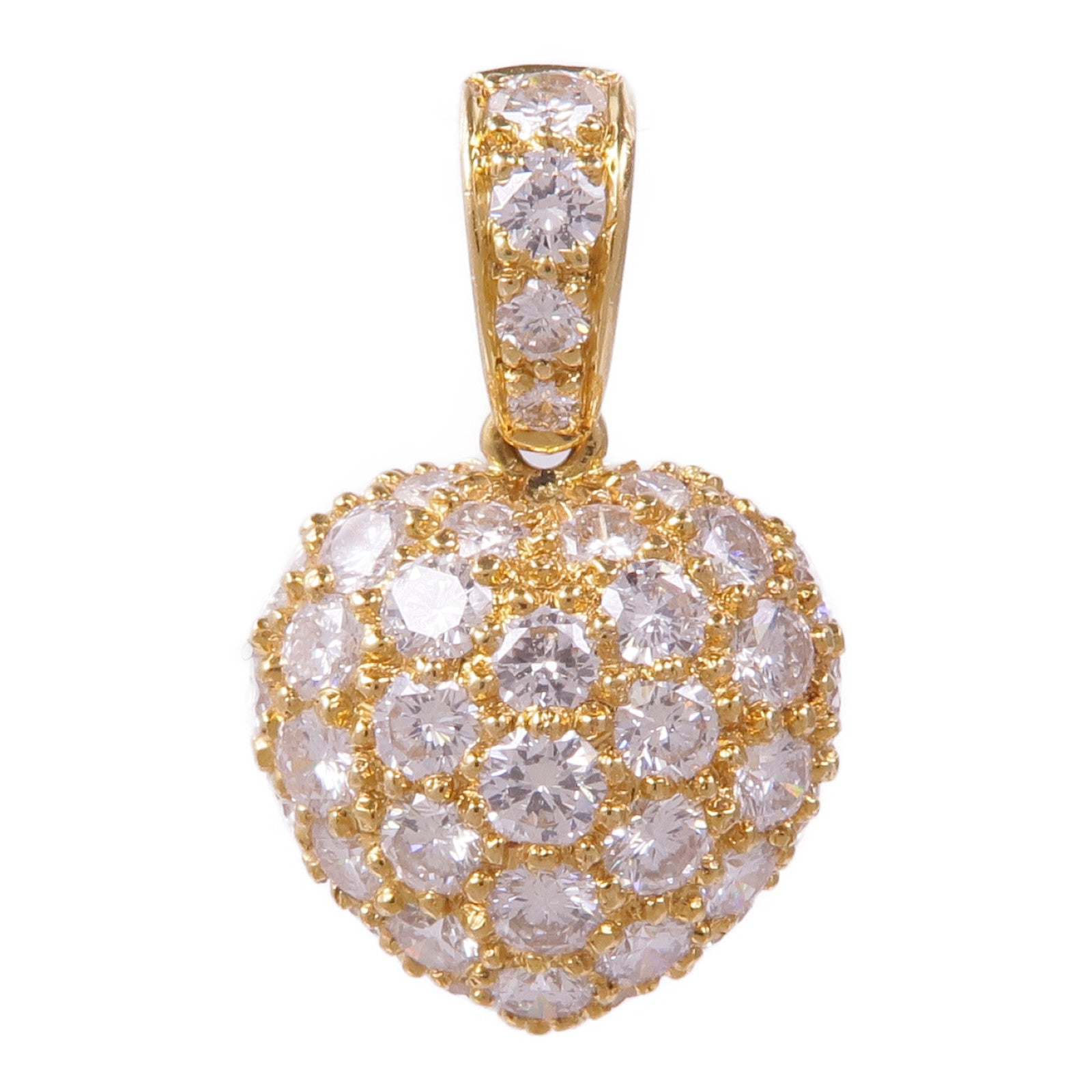 JEWELRY 18K黃金Diamond Pendant Top鑽石吊墜