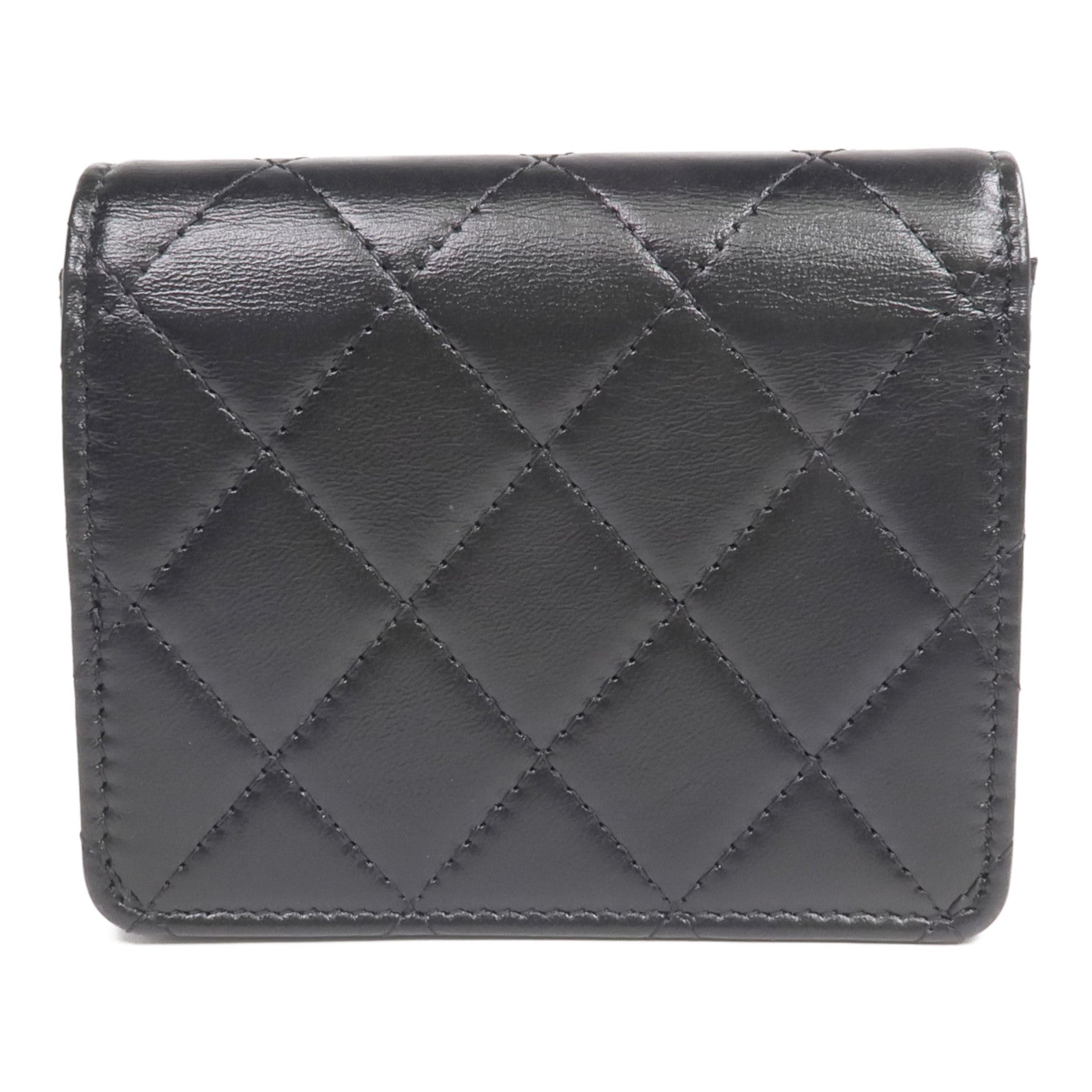 CHANEL 羊皮皮革31 Card Case銀扣卡片套
