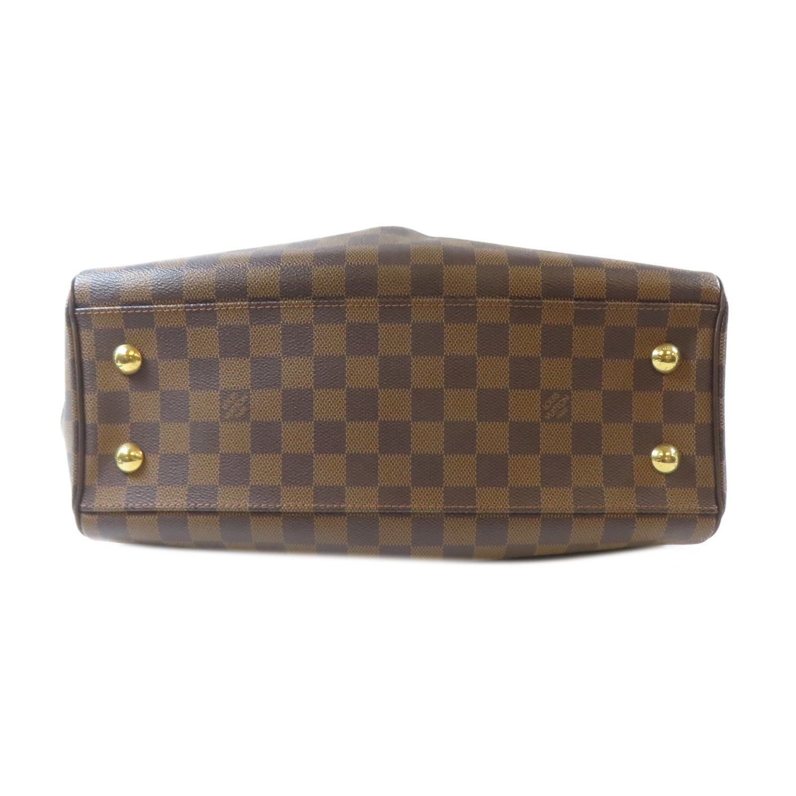 LOUIS VUITTON 【激減優惠】Damier Trevi PM金扣手挽肩背兩用袋啡色