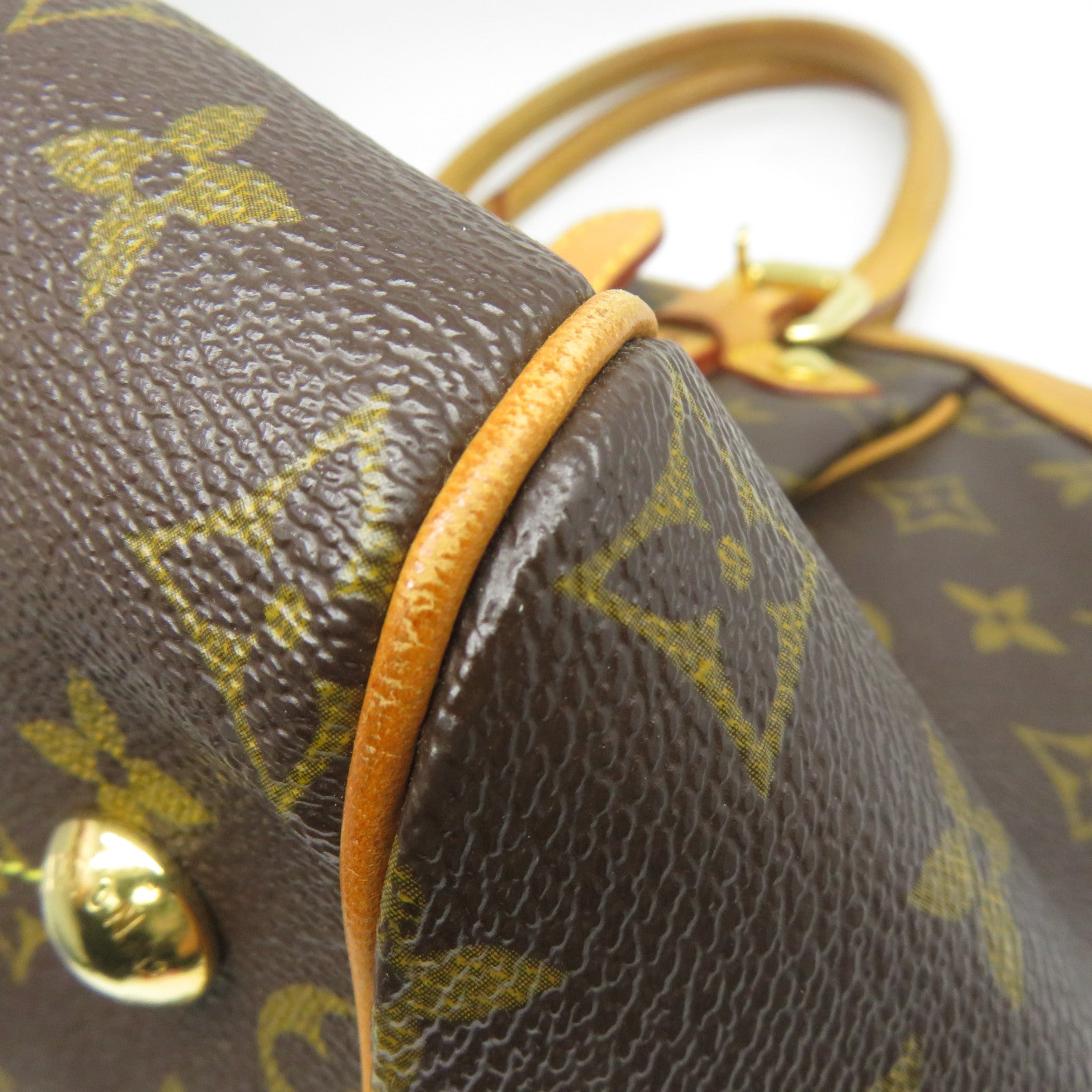 LOUIS VUITTON 【清倉大減價】Monogram Tivoli GM金扣肩背袋啡色