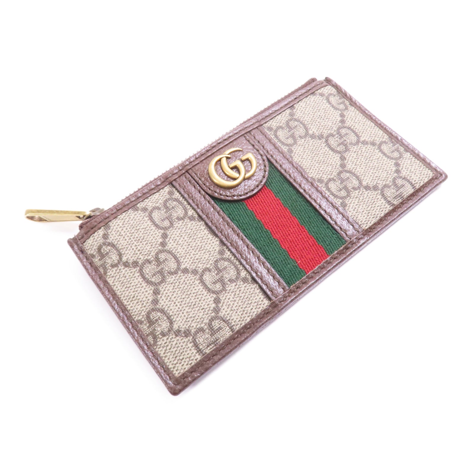 GUCCI 塗層帆布Ophidia Coin Case金扣零錢包