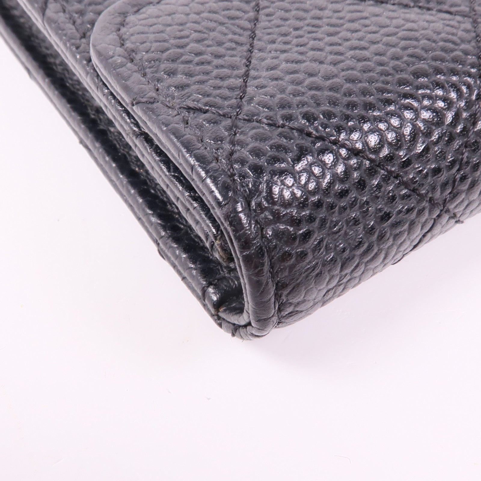 CHANEL 牛皮皮革Coin/Card Case金扣卡片套/鎖匙包
