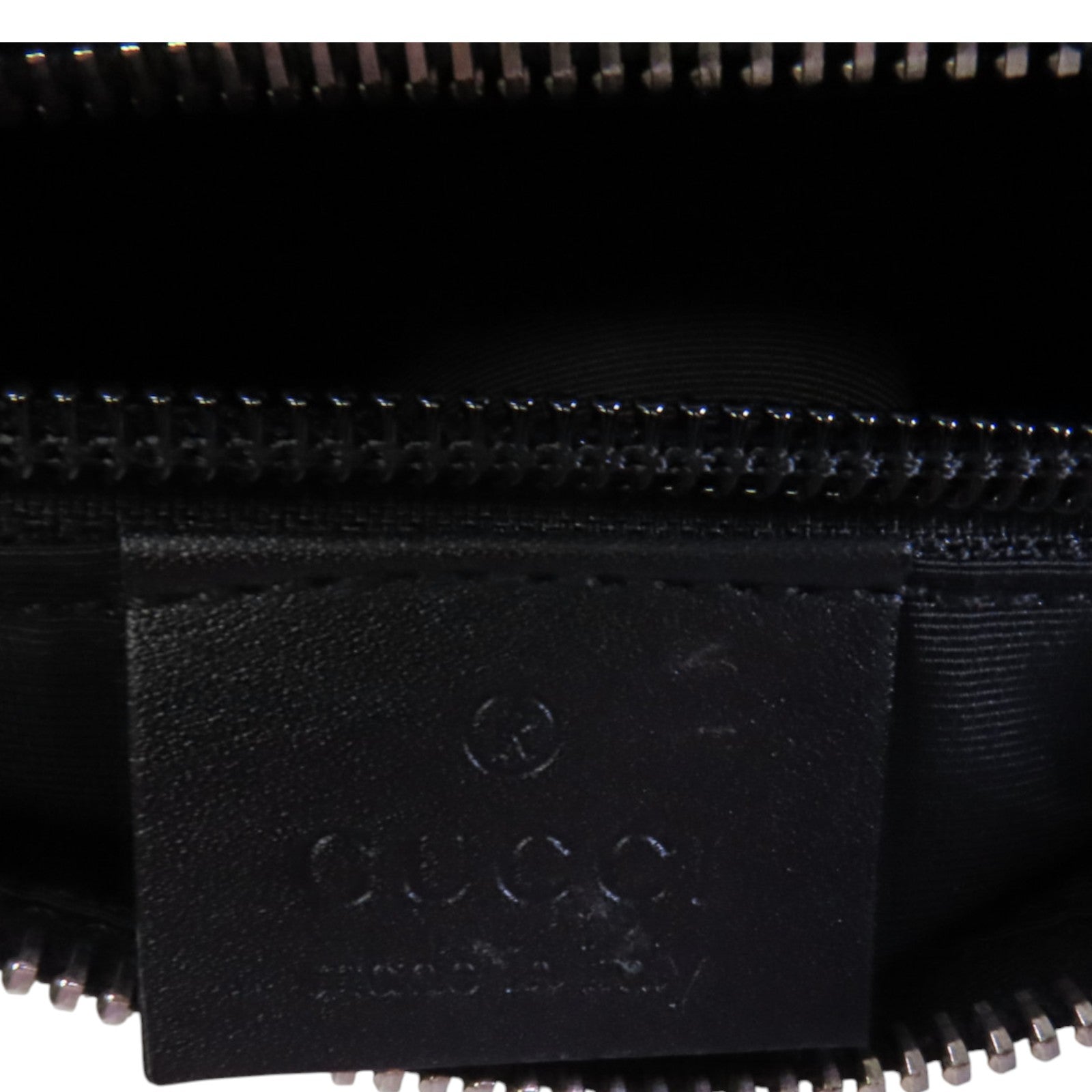 GUCCI GG帆布Hand Bag銀扣肩背袋