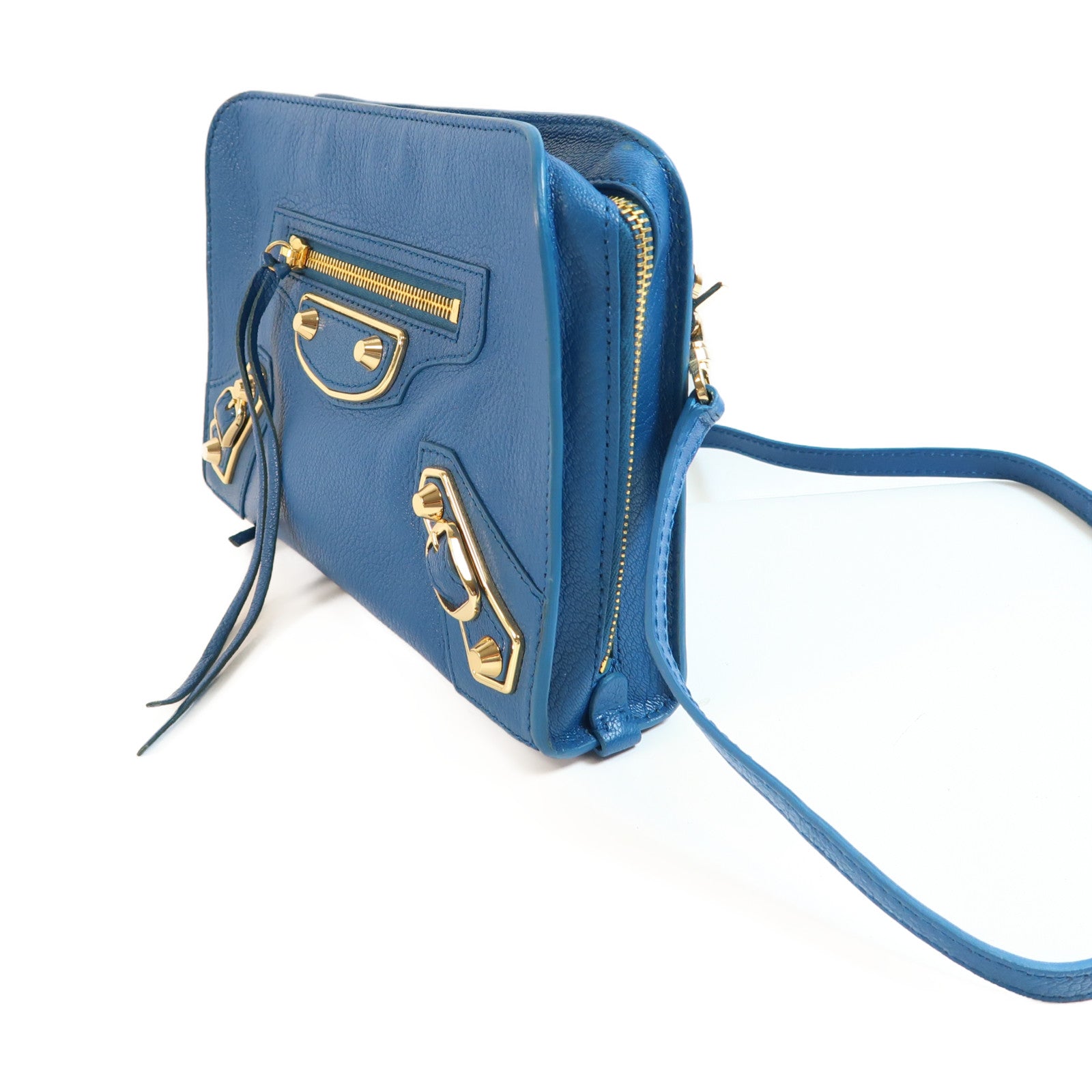 BALENCIAGA 牛皮皮革Shoulder Bag金扣肩背袋