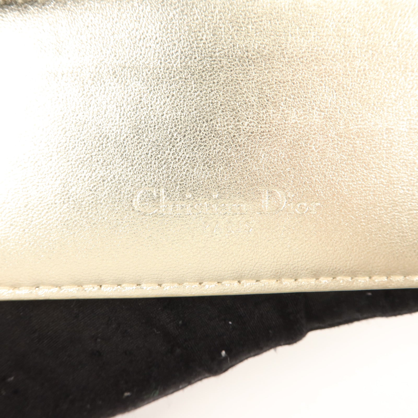 Dior 羊皮皮革Freesia Card Holder金扣卡片套