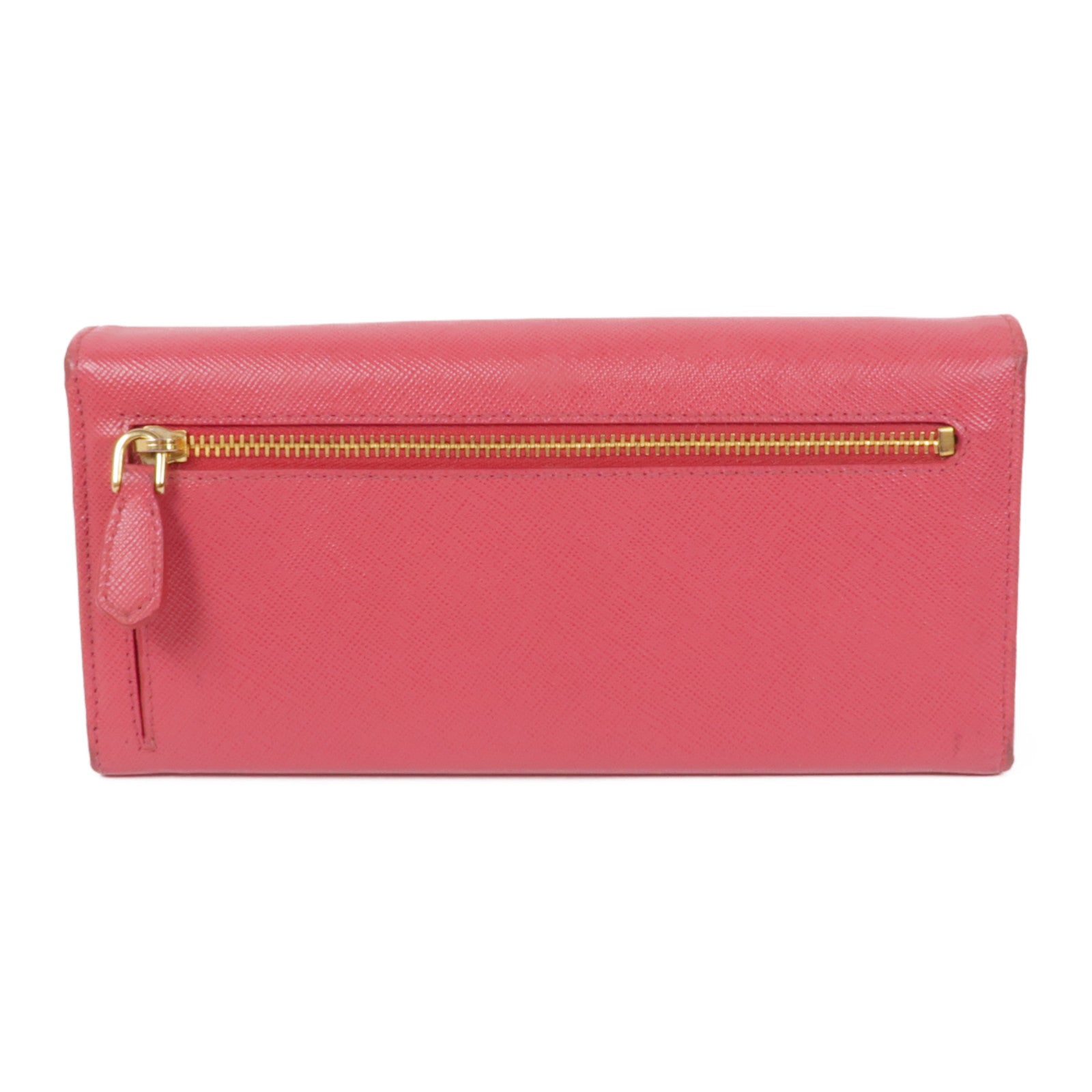 PRADA Saffiano皮革Long Wallet金扣長錢包
