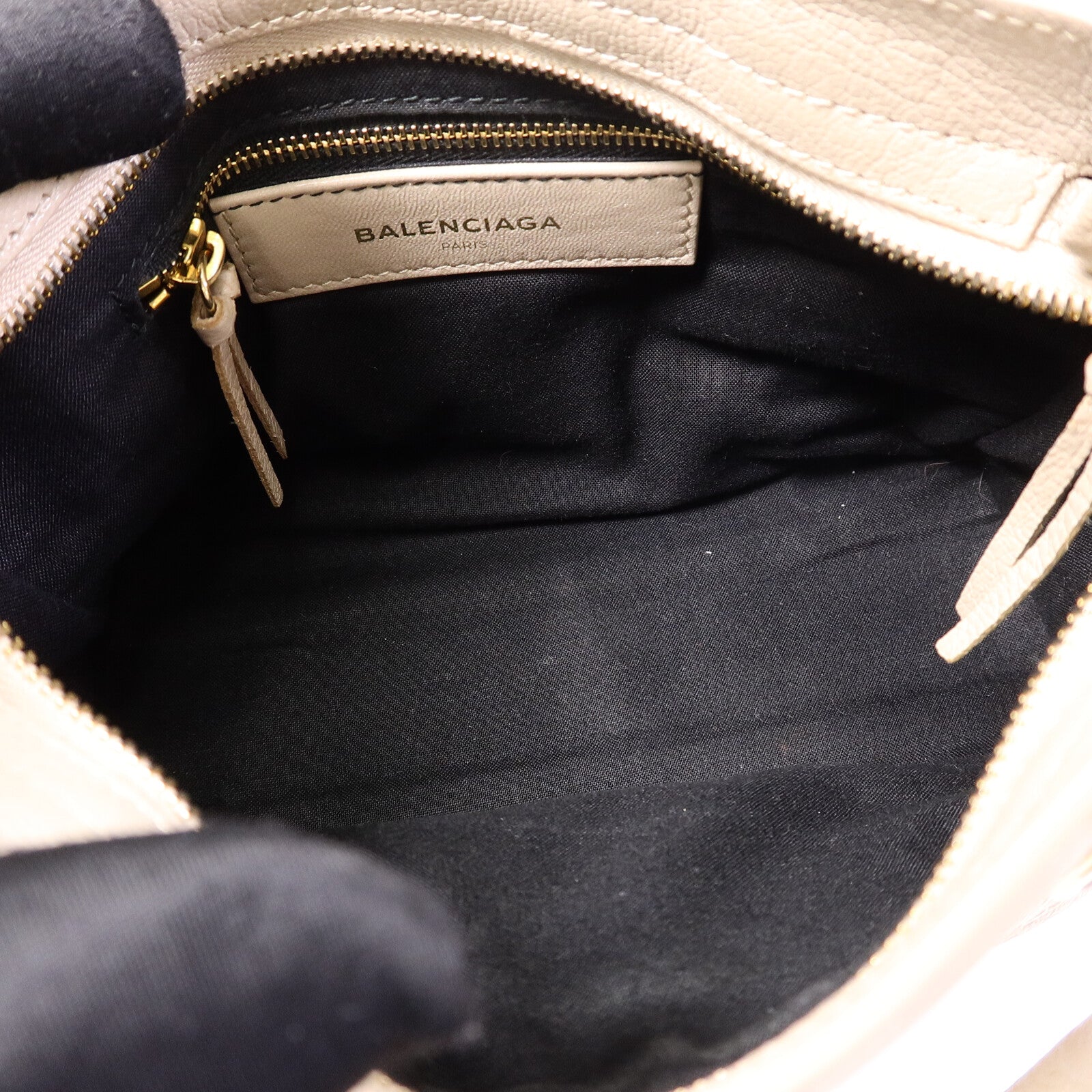 BALENCIAGA 牛皮皮革Classic Metallic Edge Mini City手挽肩背兩用袋