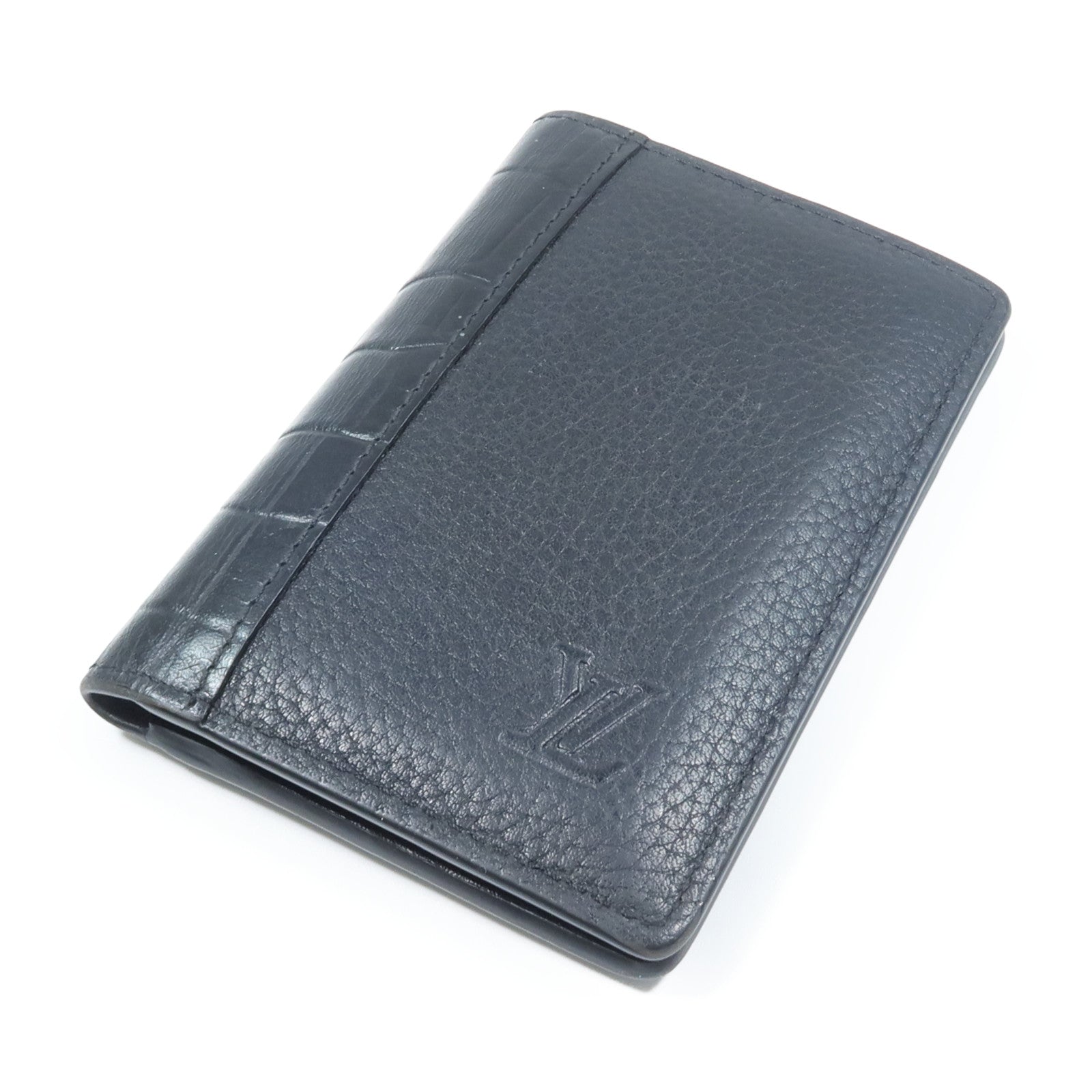 LOUIS VUITTON 牛皮皮革/鱷魚皮革Card Case卡片套