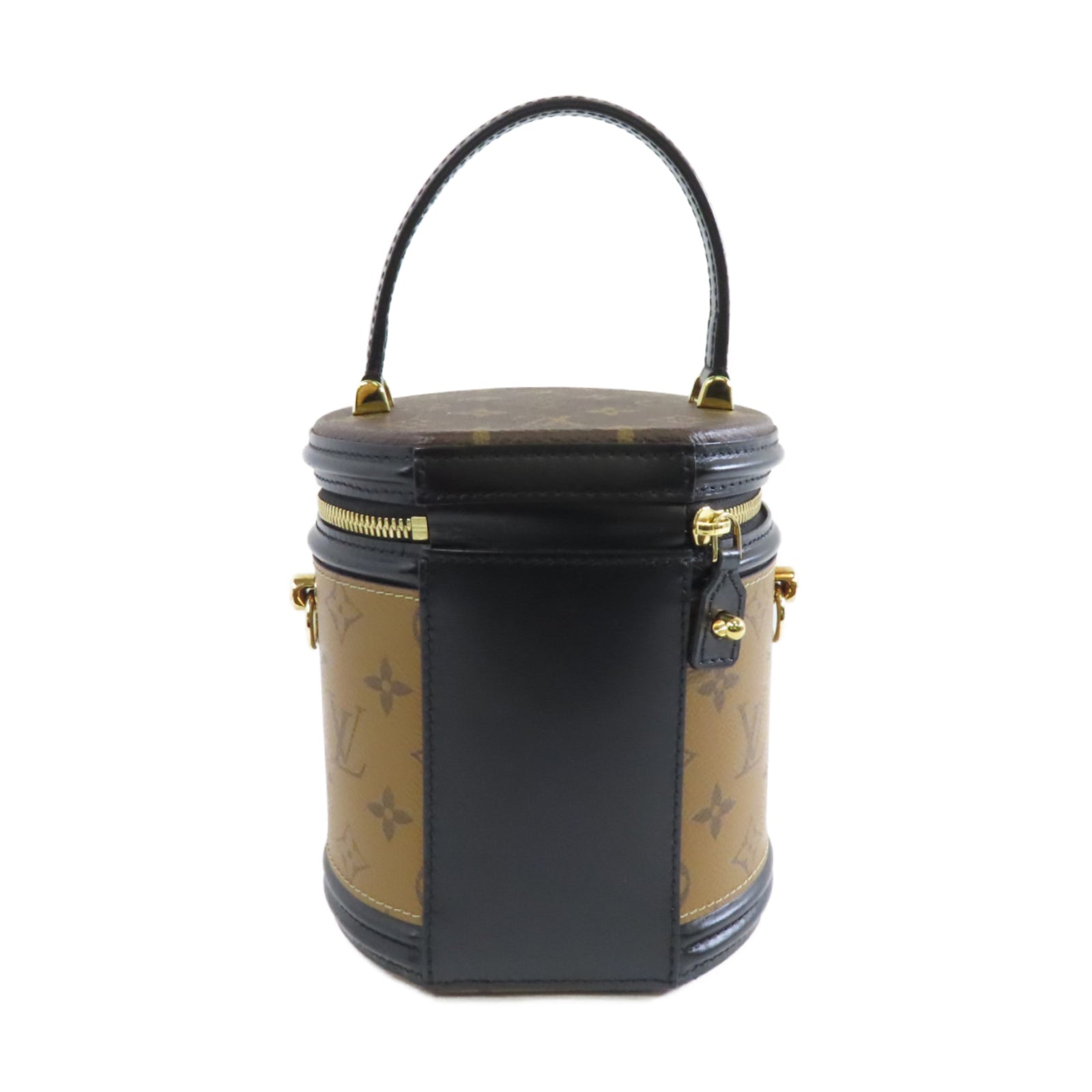 LOUIS VUITTON 【激減優惠】Monogram Reverse Cannes金扣手挽肩背兩用袋啡色