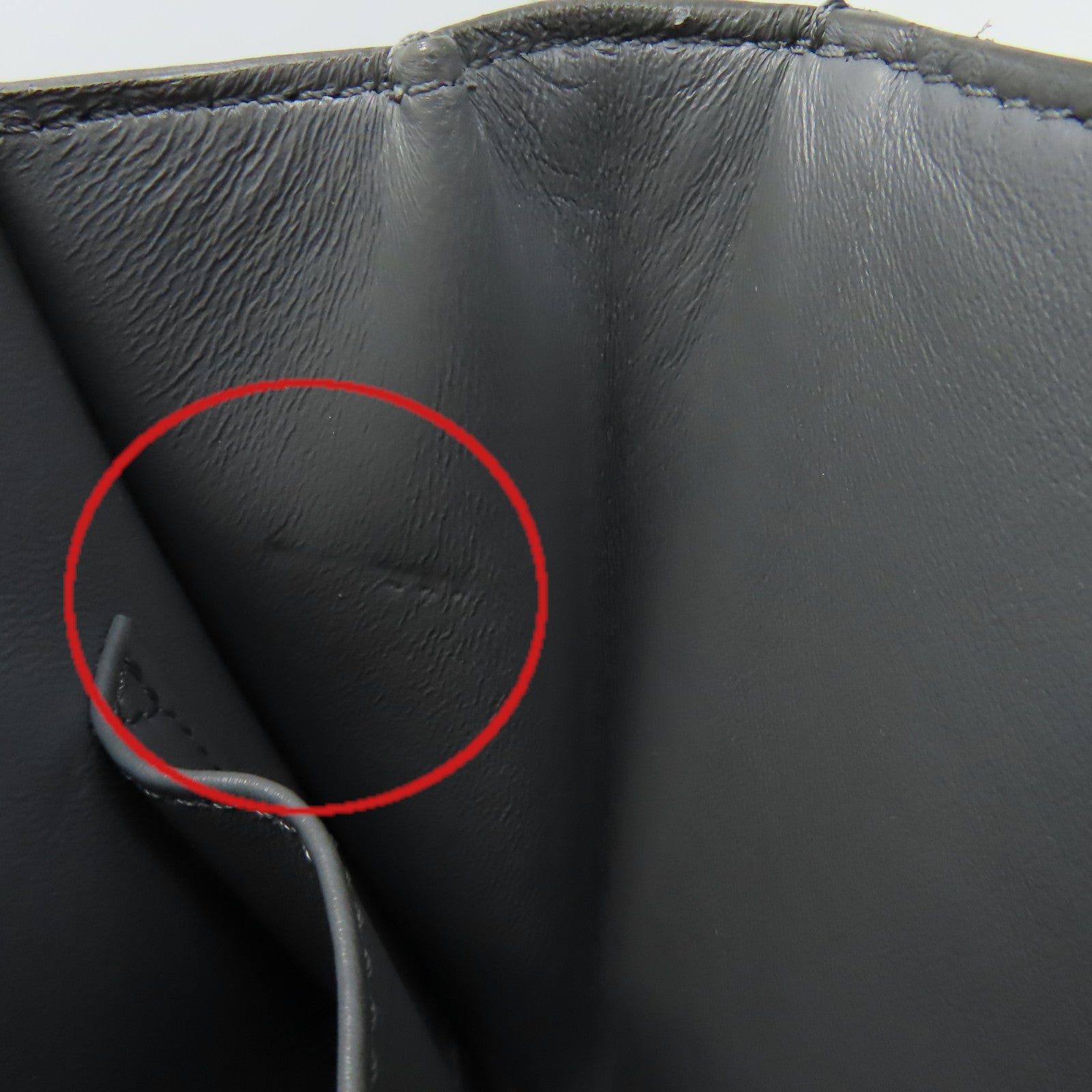 CELINE 牛皮皮革Classic Box Shoulder Bag金扣肩背袋灰色
