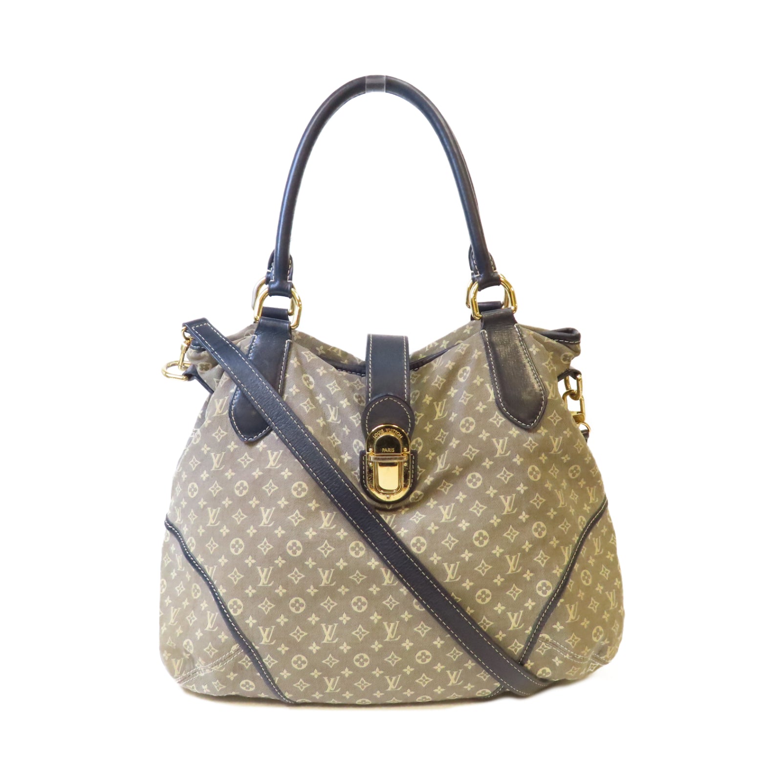 LOUIS VUITTON 【激減優惠】Monogram Idylle Elegie金扣手挽肩背兩用袋灰色/藍色