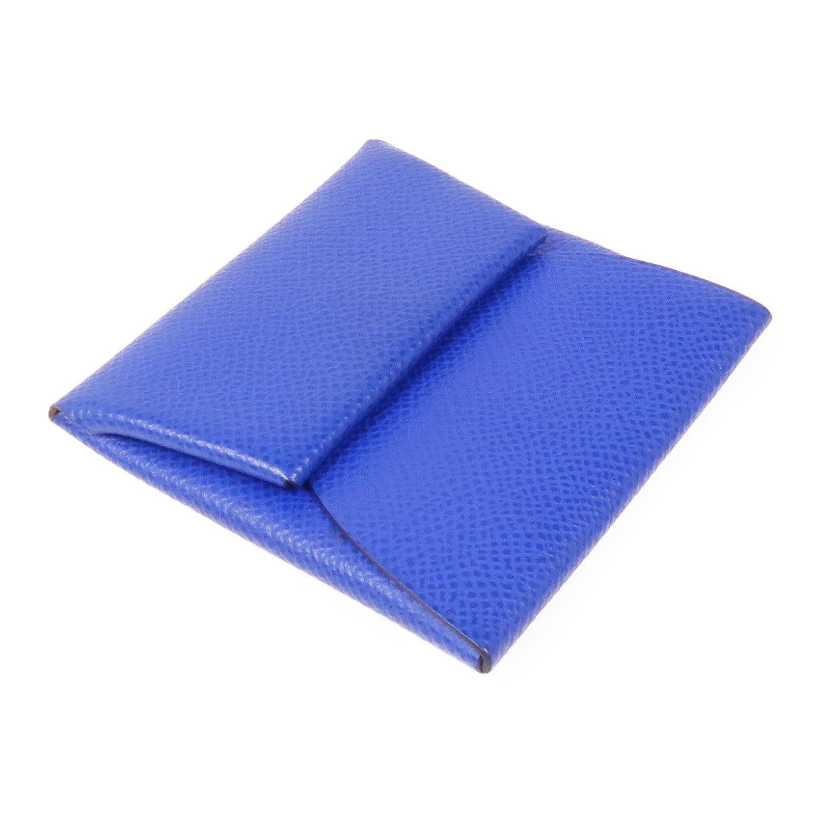 HERMES Epsom皮革Bastia銀扣零錢包