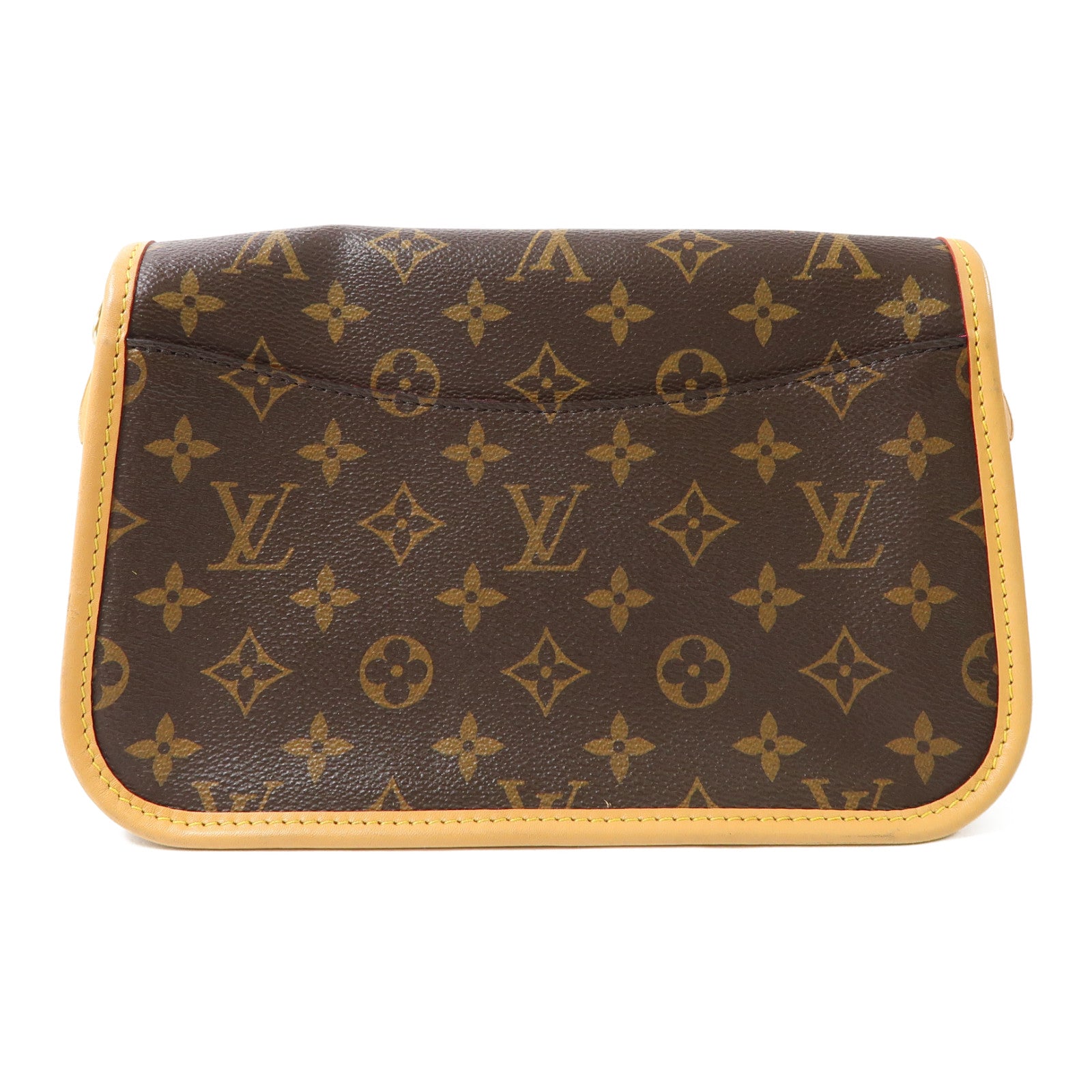 LOUIS VUITTON Monogram Diane金扣肩背袋啡色