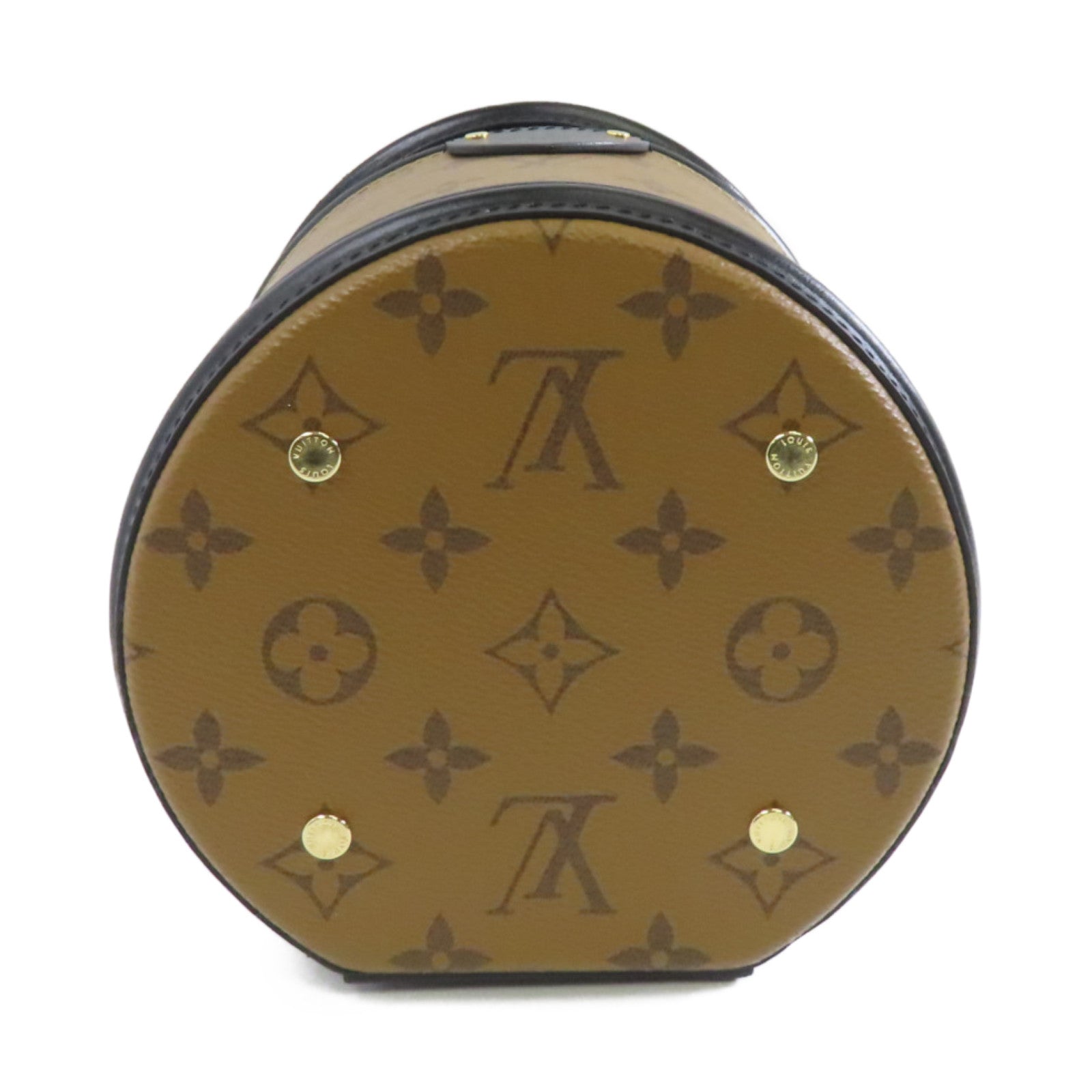 LOUIS VUITTON 【激減優惠】Monogram Reverse Cannes金扣手挽肩背兩用袋啡色