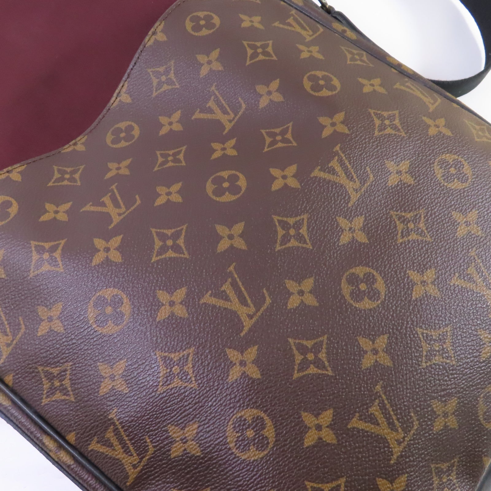 LOUIS VUITTON Monogram Macassar Bass Shoulder Bag銀扣肩背袋啡色/黑色