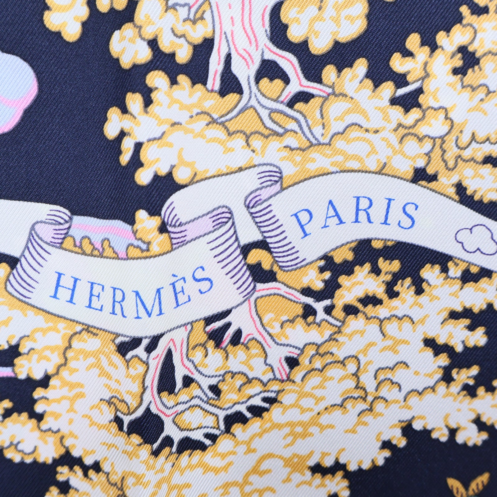 HERMES 絲質Scarf絲巾彩色