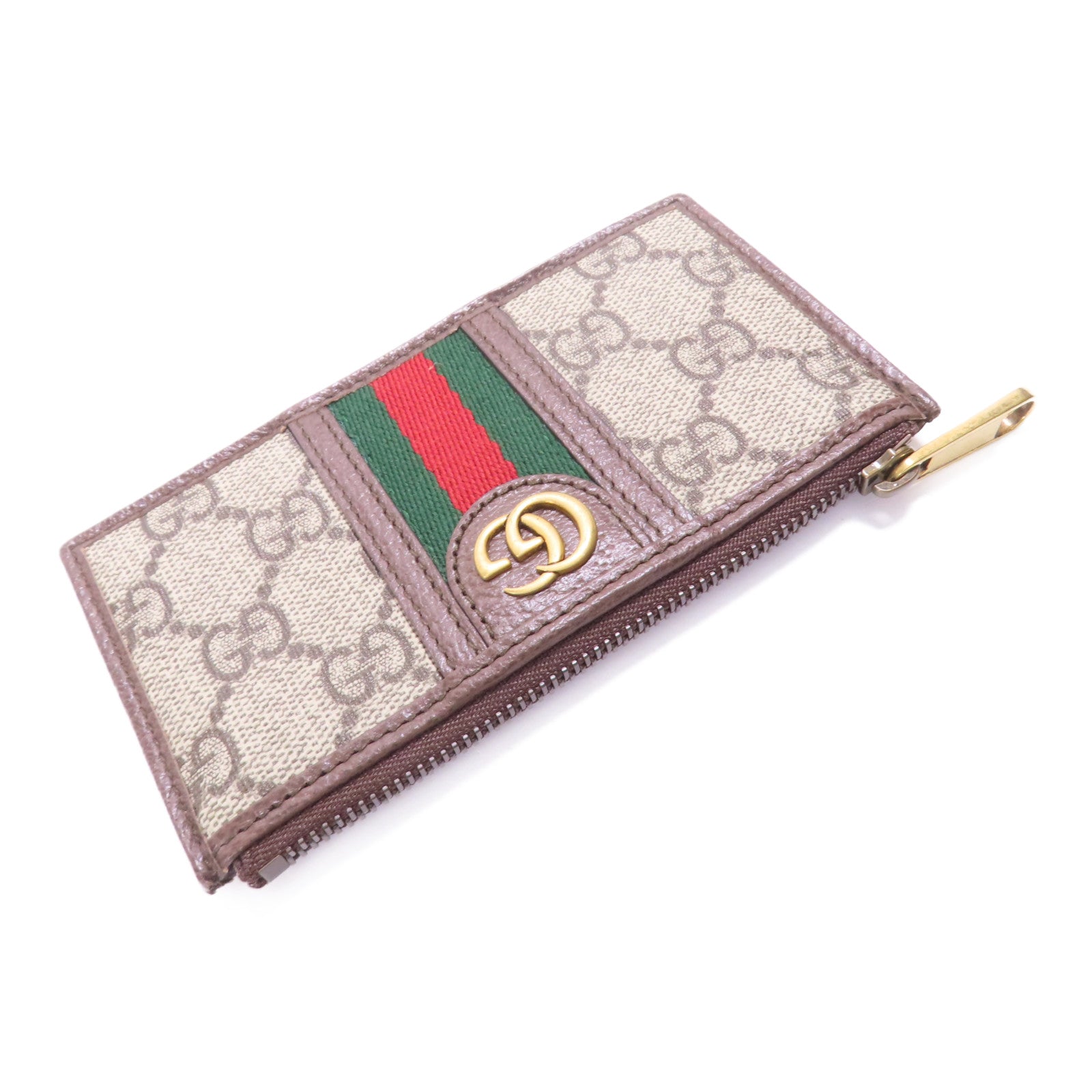 GUCCI 塗層帆布Ophidia Coin Case金扣零錢包