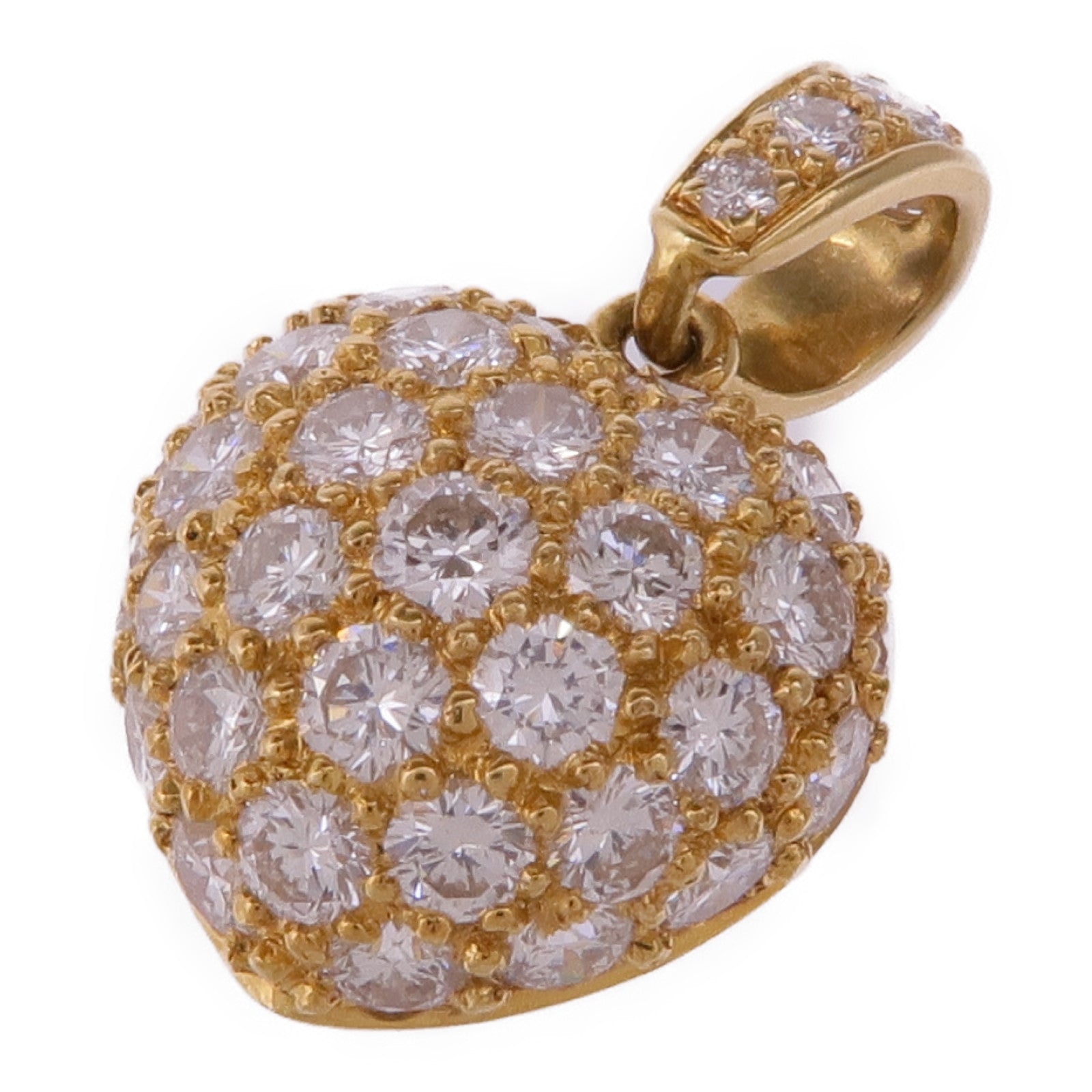 JEWELRY 18K黃金Diamond Pendant Top鑽石吊墜