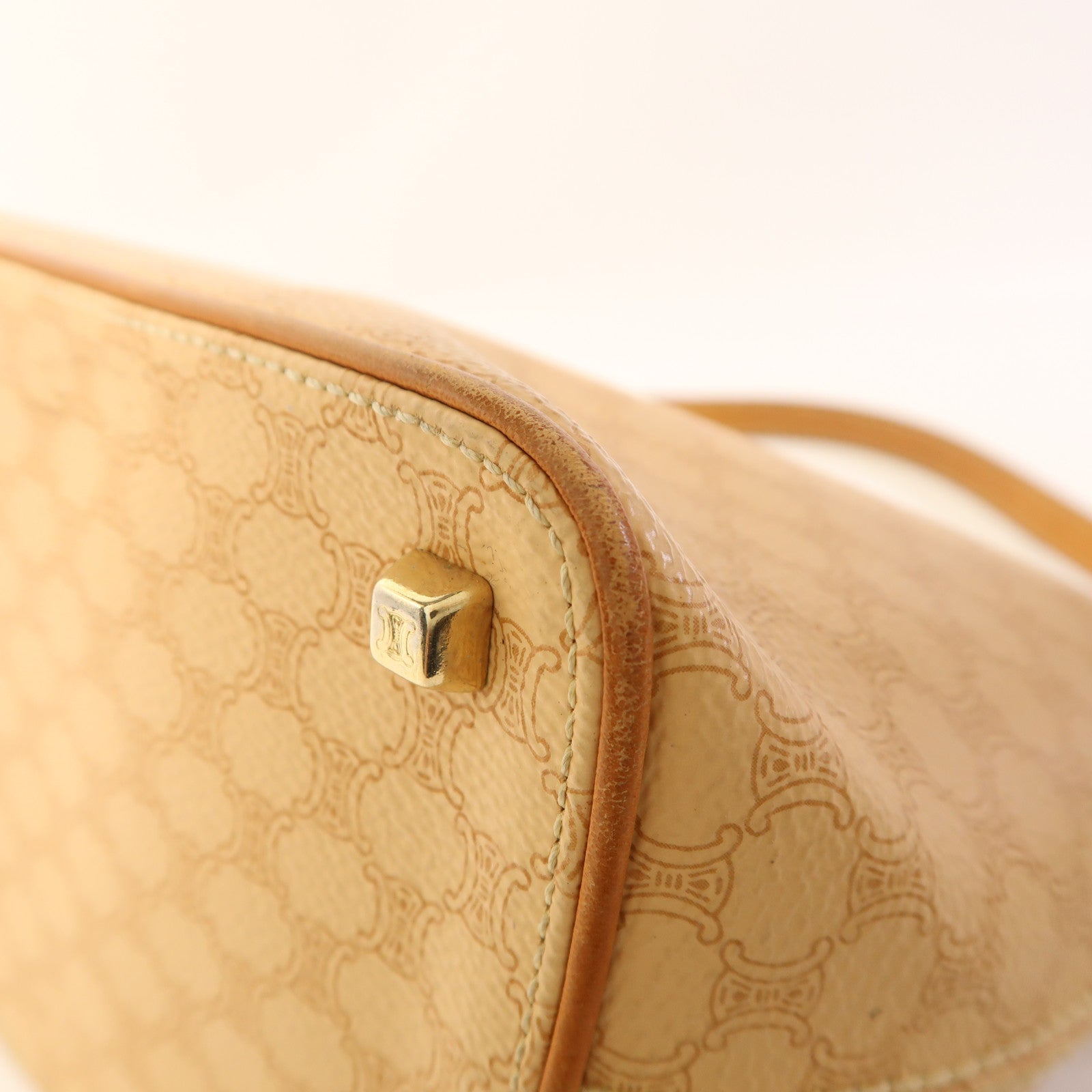 CELINE 塗層帆布Vintage Hand Bag金扣手挽袋