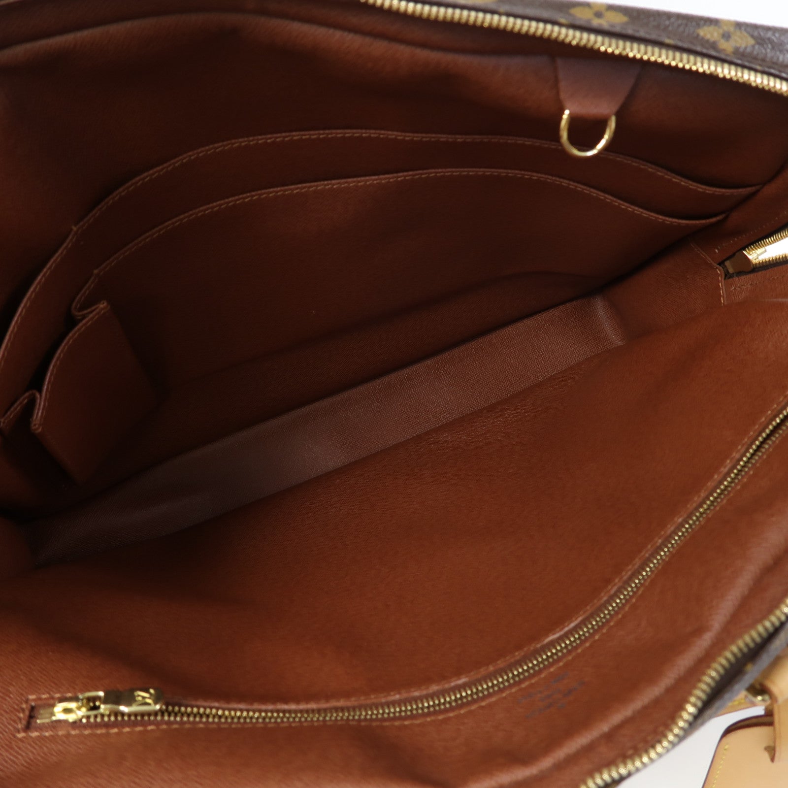 LOUIS VUITTON Monogram Porte-Documents Voyage PM金扣公事包啡色