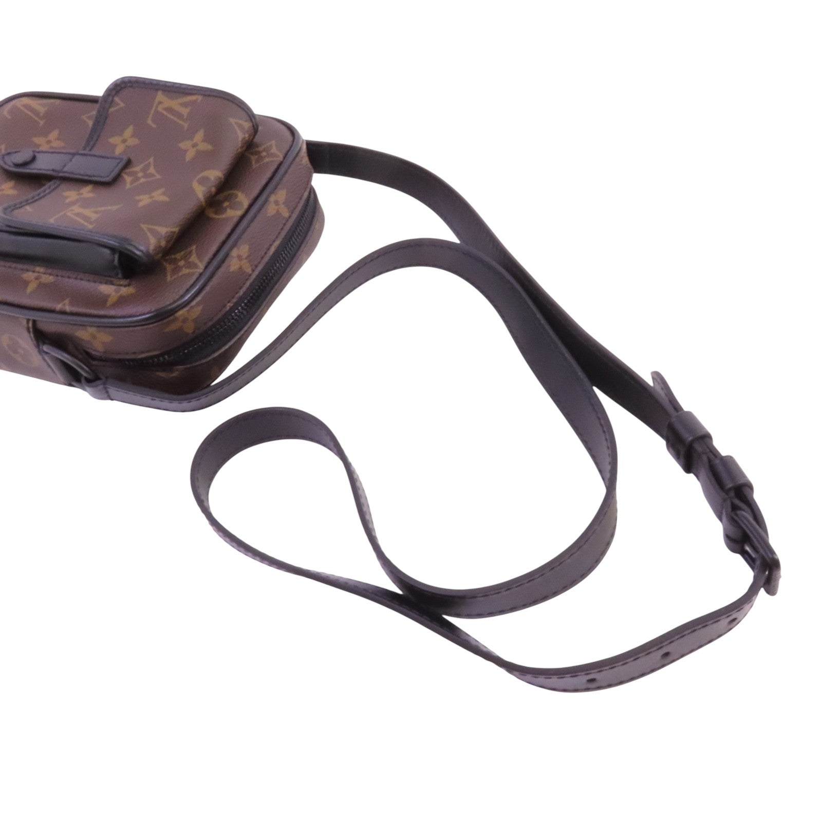 LOUIS VUITTON Monogram Macassar Christopher Wearable Wallet錢包肩背袋
