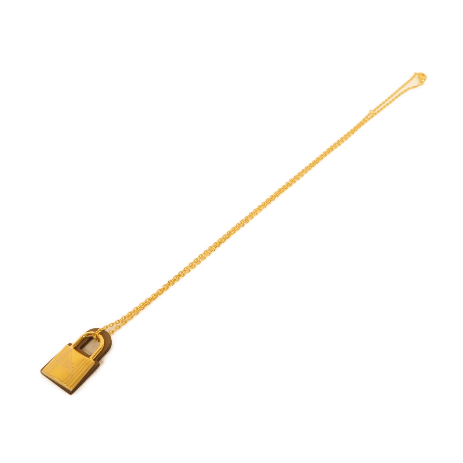 HERMES 【激減優惠】金屬Necklace項鍊棕色/金色
