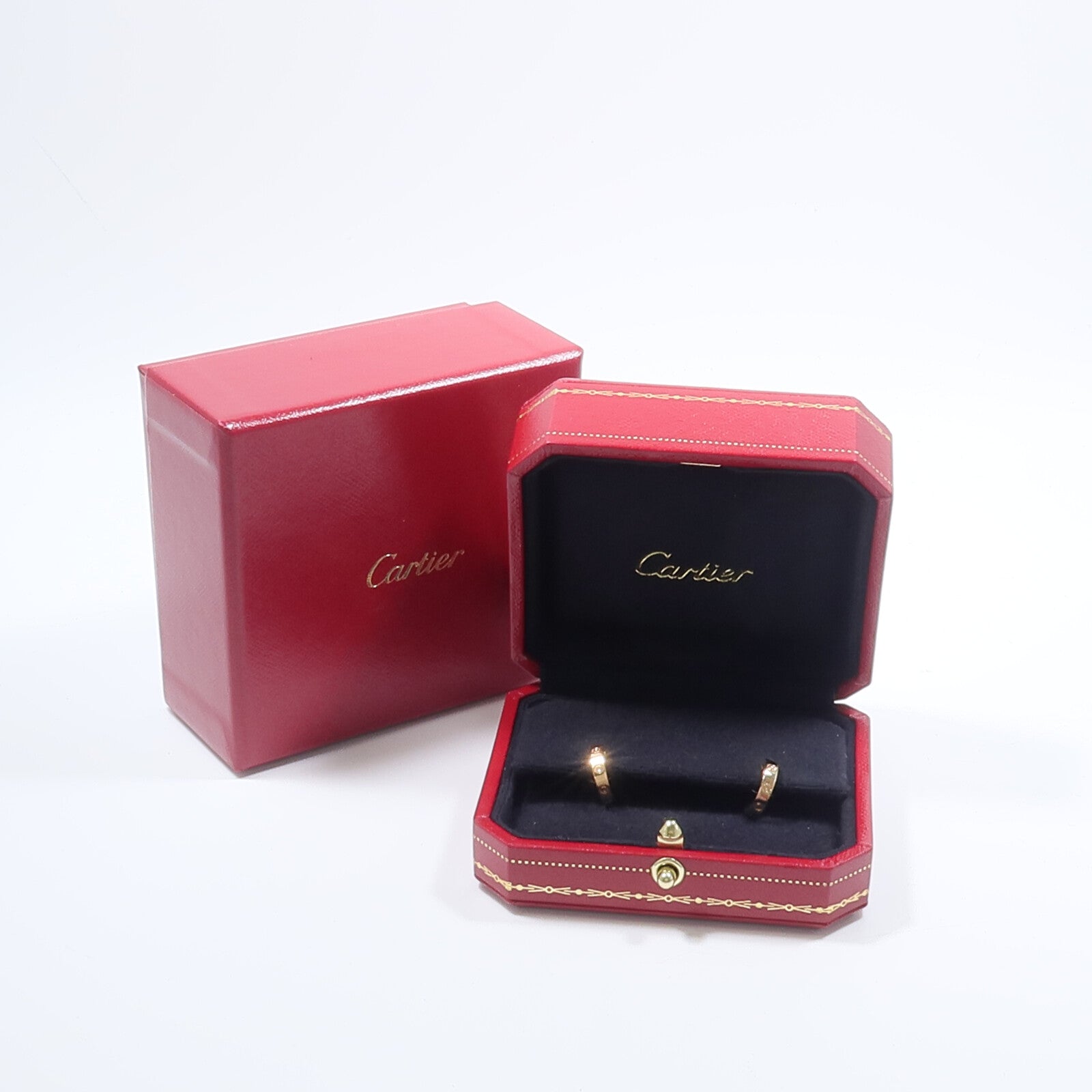 CARTIER 18K玫瑰金Mini Love Earrings Small Model耳環