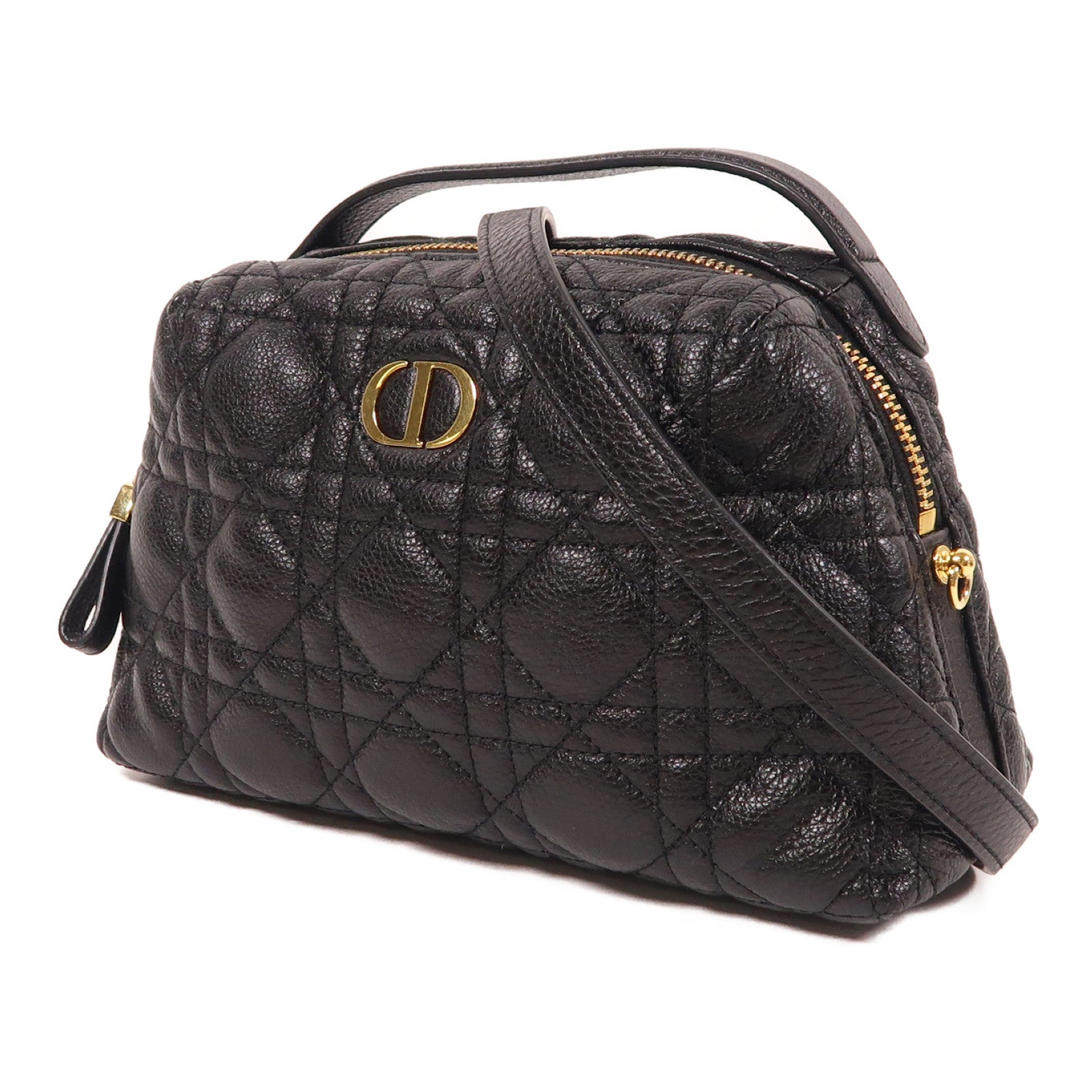 Dior 牛皮皮革Caro D-Cosy金扣手挽肩背兩用袋