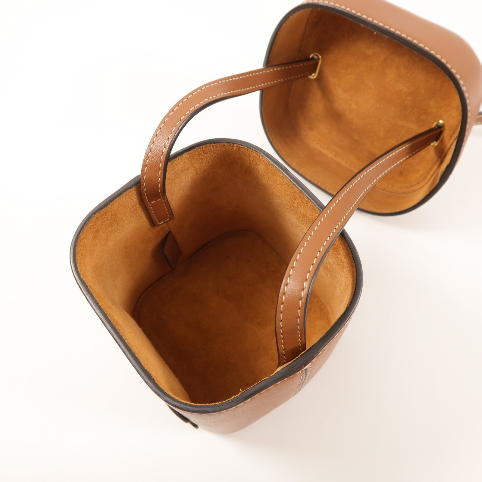 CELINE 【激減優惠】牛皮皮革Cuir Triomphe Box Small金扣肩背袋