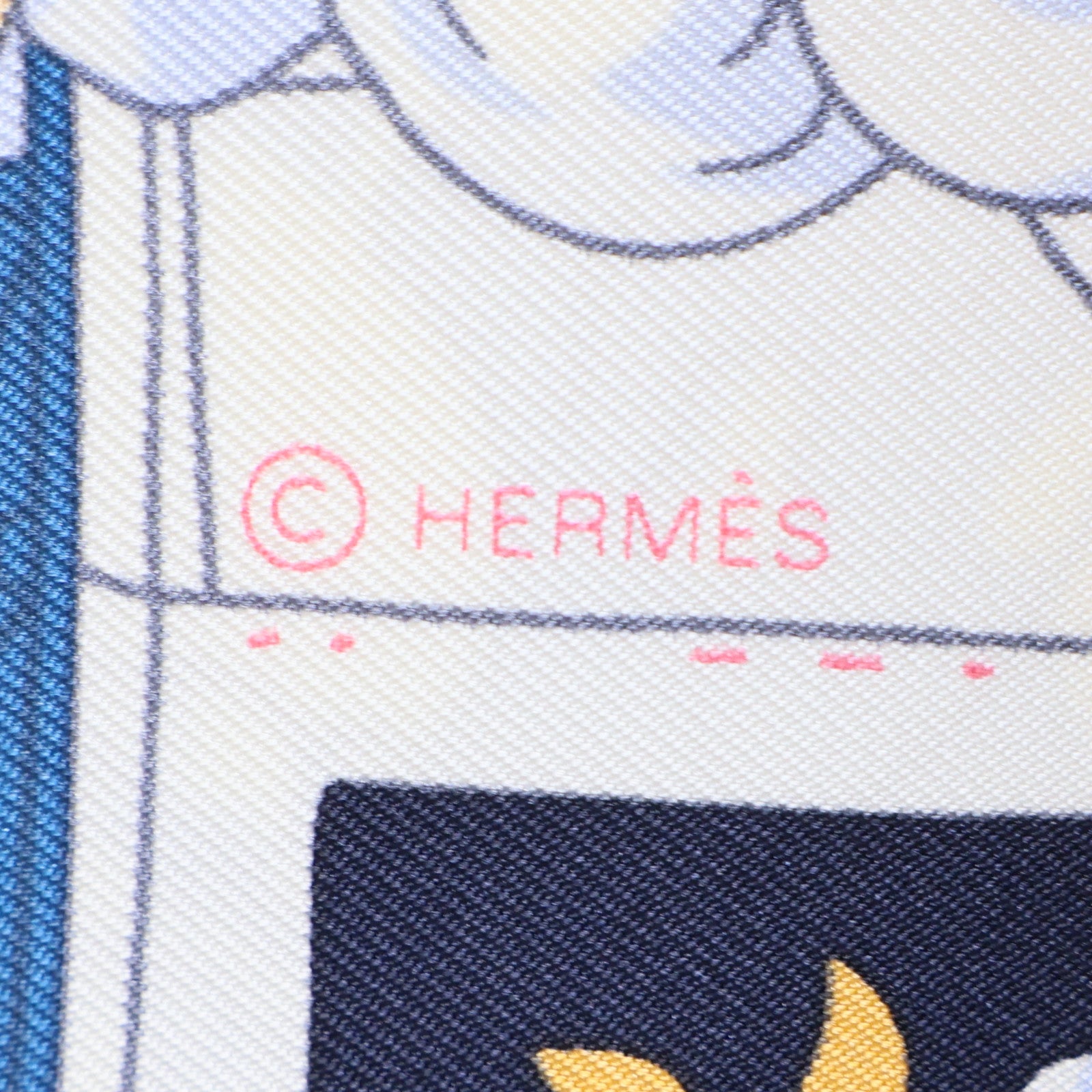 HERMES 絲質Scarf絲巾彩色