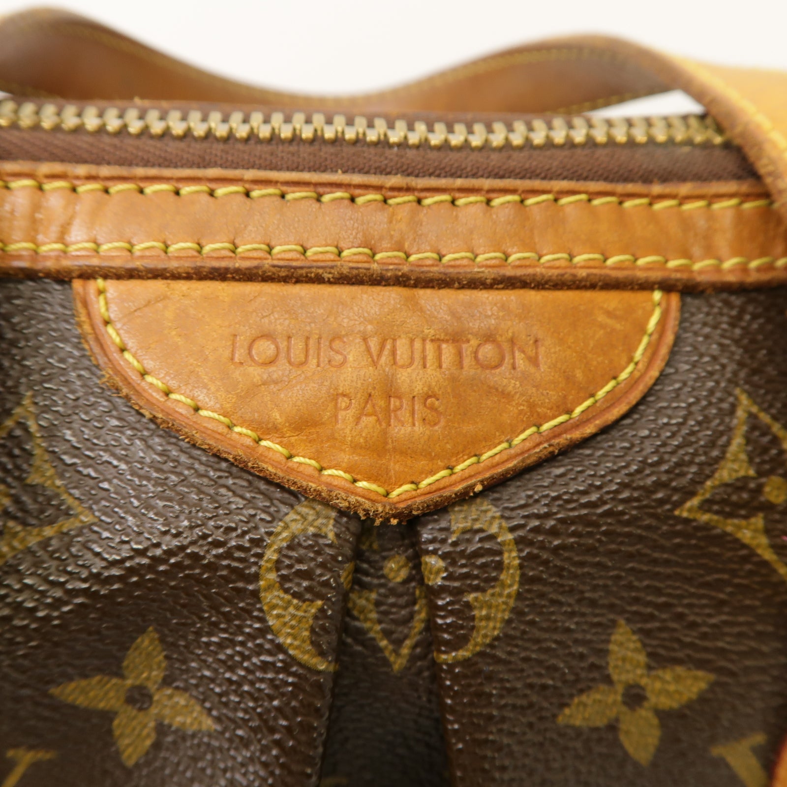 LOUIS VUITTON Monogram Palermo PM金扣手挽肩背兩用袋棕色