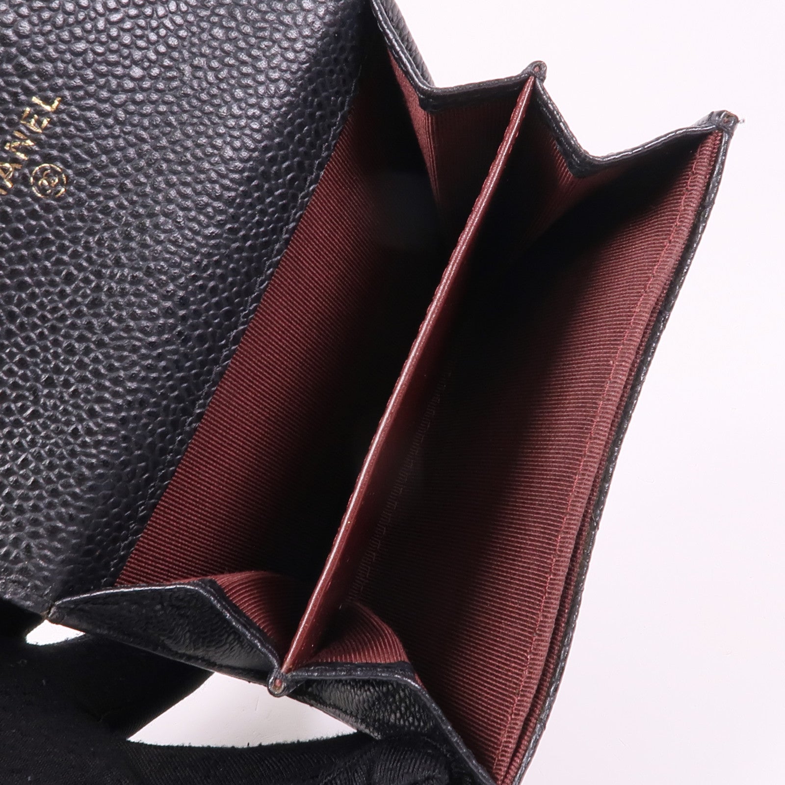 CHANEL 牛皮皮革Coin/Card Case金扣卡片套/鎖匙包