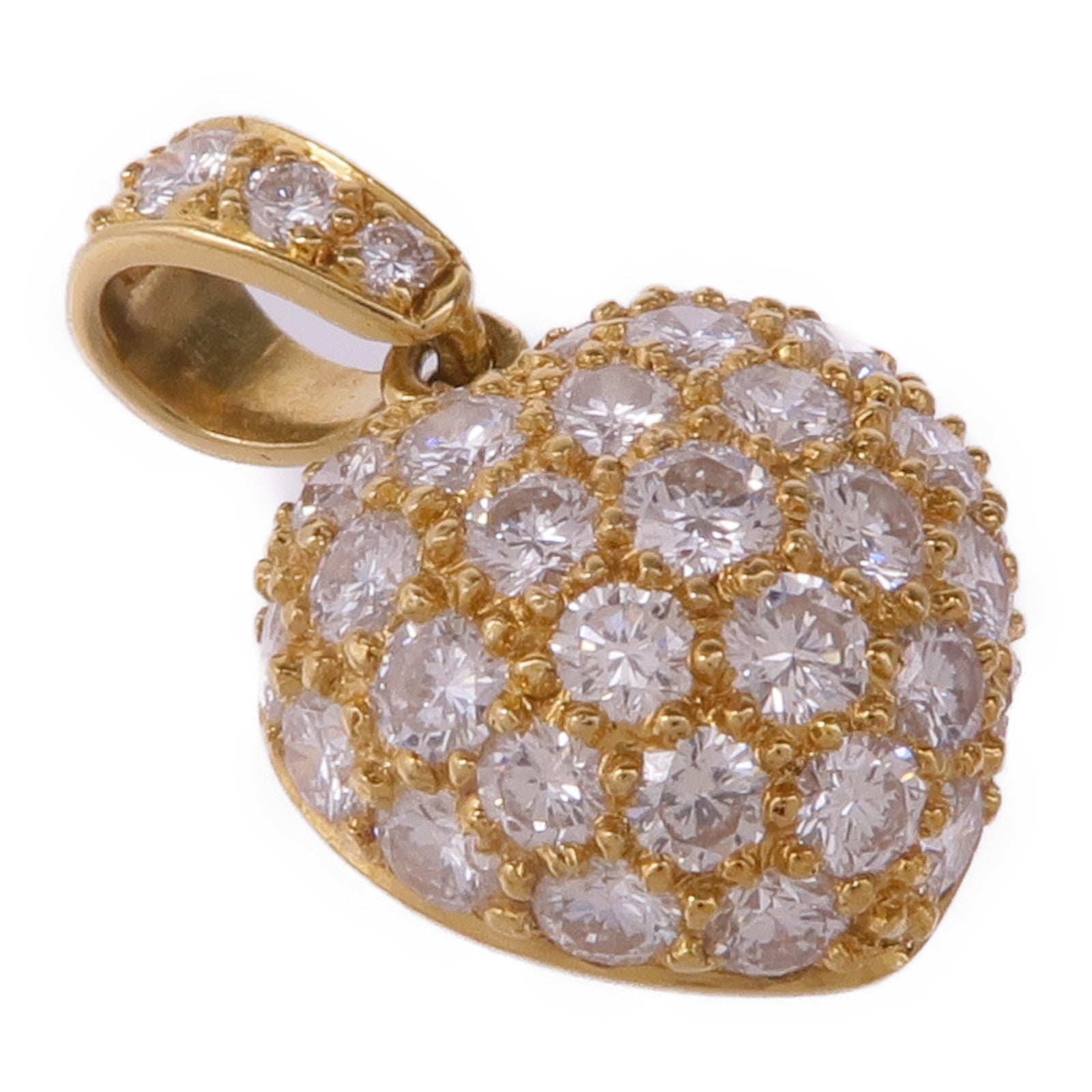 JEWELRY 18K黃金Diamond Pendant Top鑽石吊墜